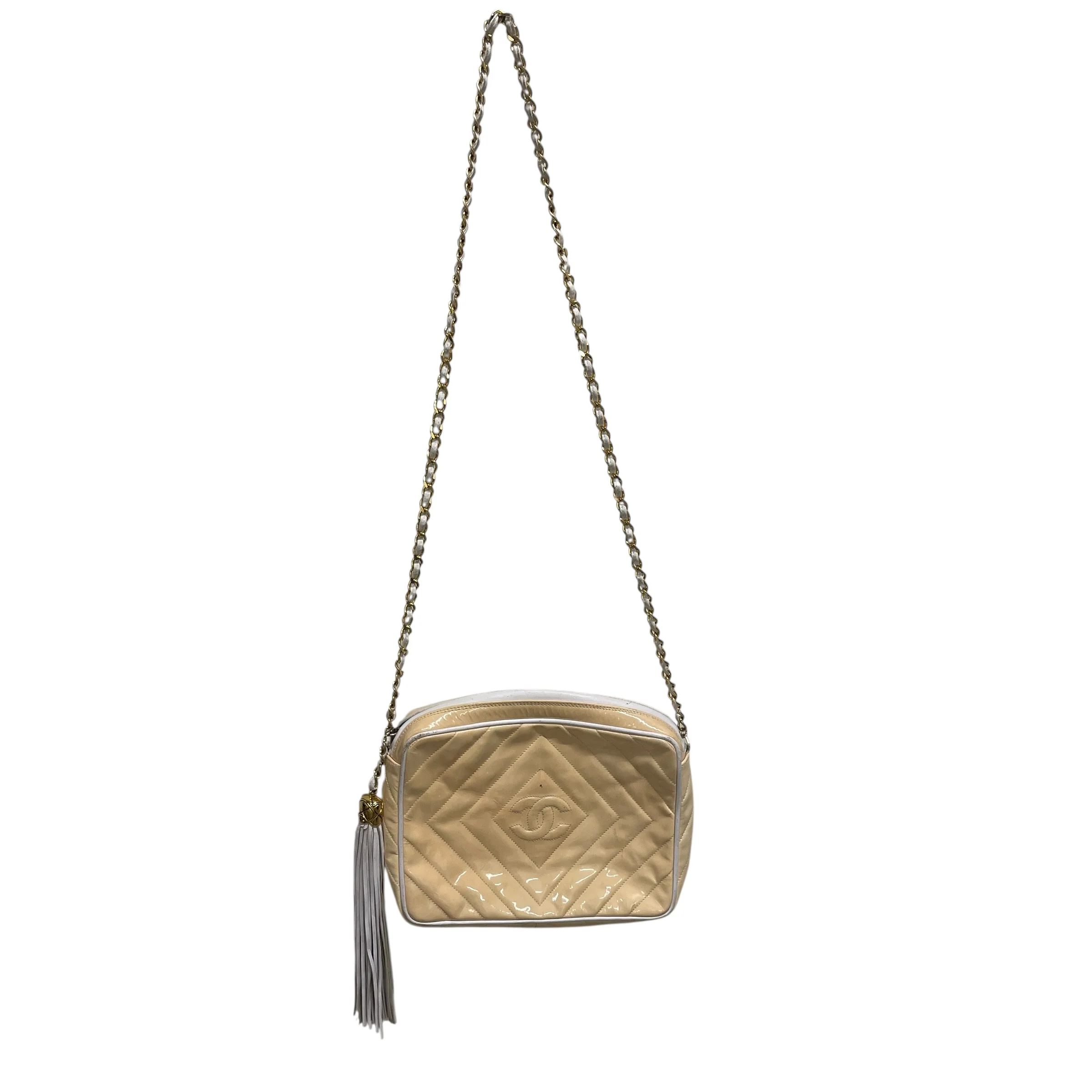 CHANEL/Cross Body Bag/Leather/CRM/4kwc36m