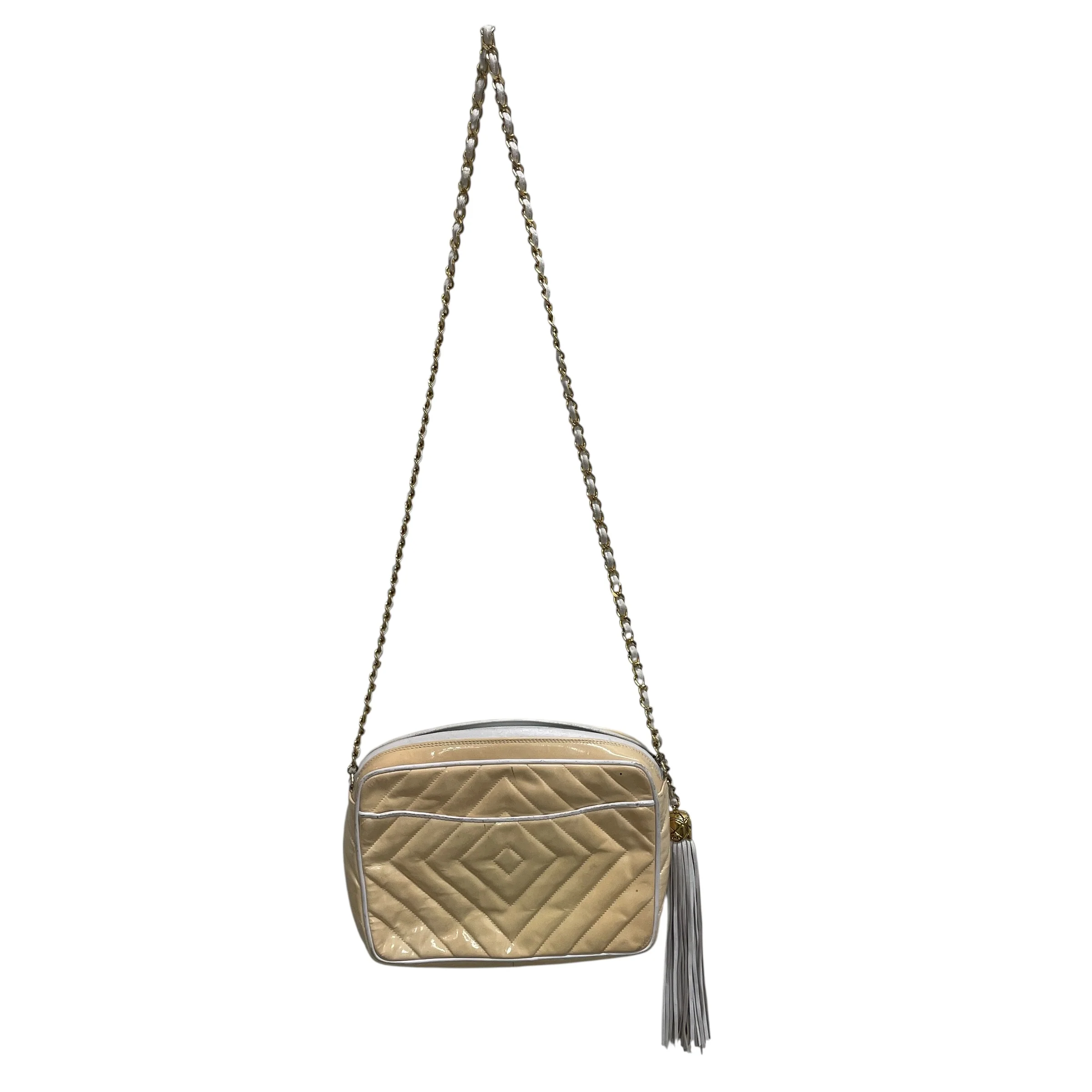 CHANEL/Cross Body Bag/Leather/CRM/4kwc36m