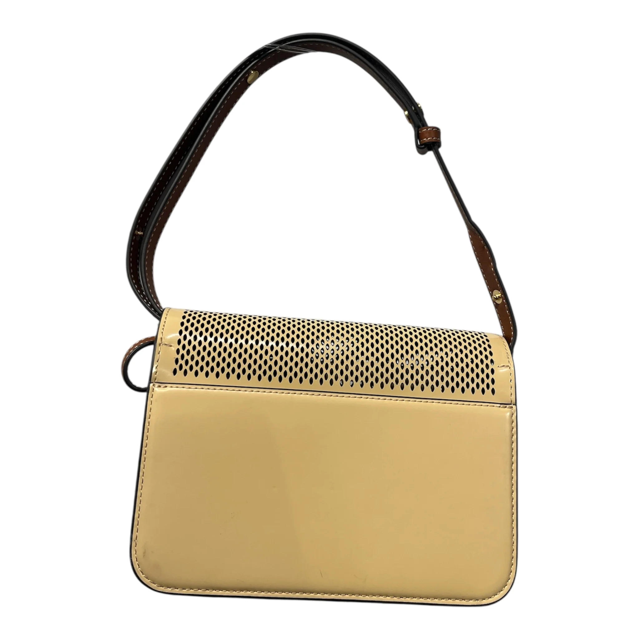 TORY BURCH/Hand Bag/Leather/BEG/ROBINSON PERFORATED LEATHER