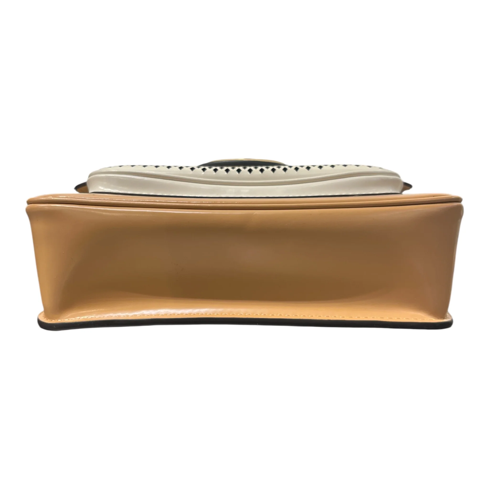 TORY BURCH/Hand Bag/Leather/BEG/ROBINSON PERFORATED LEATHER