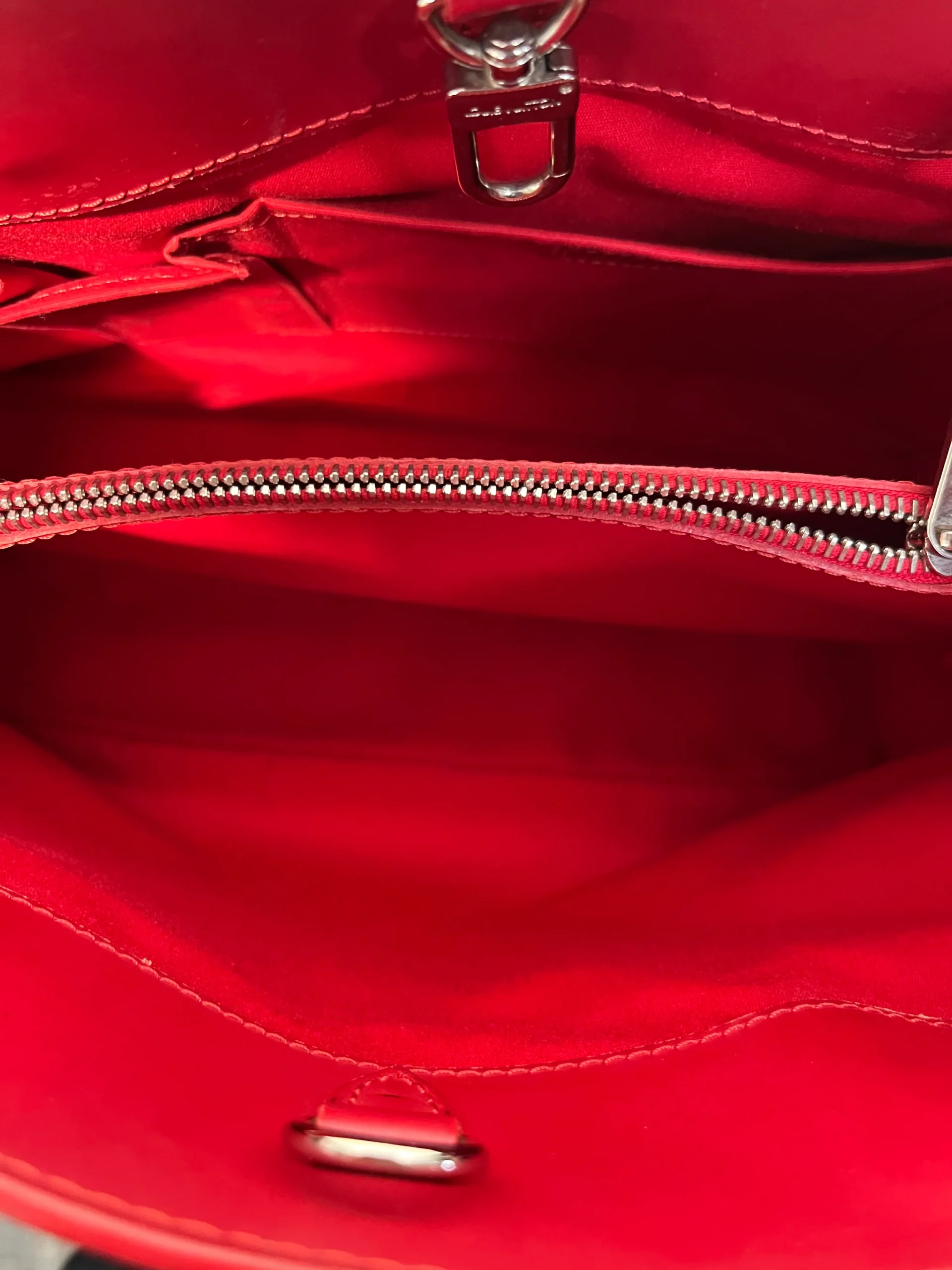 LOUIS VUITTON/Hand Bag/Leather/RED/Epi Passy
