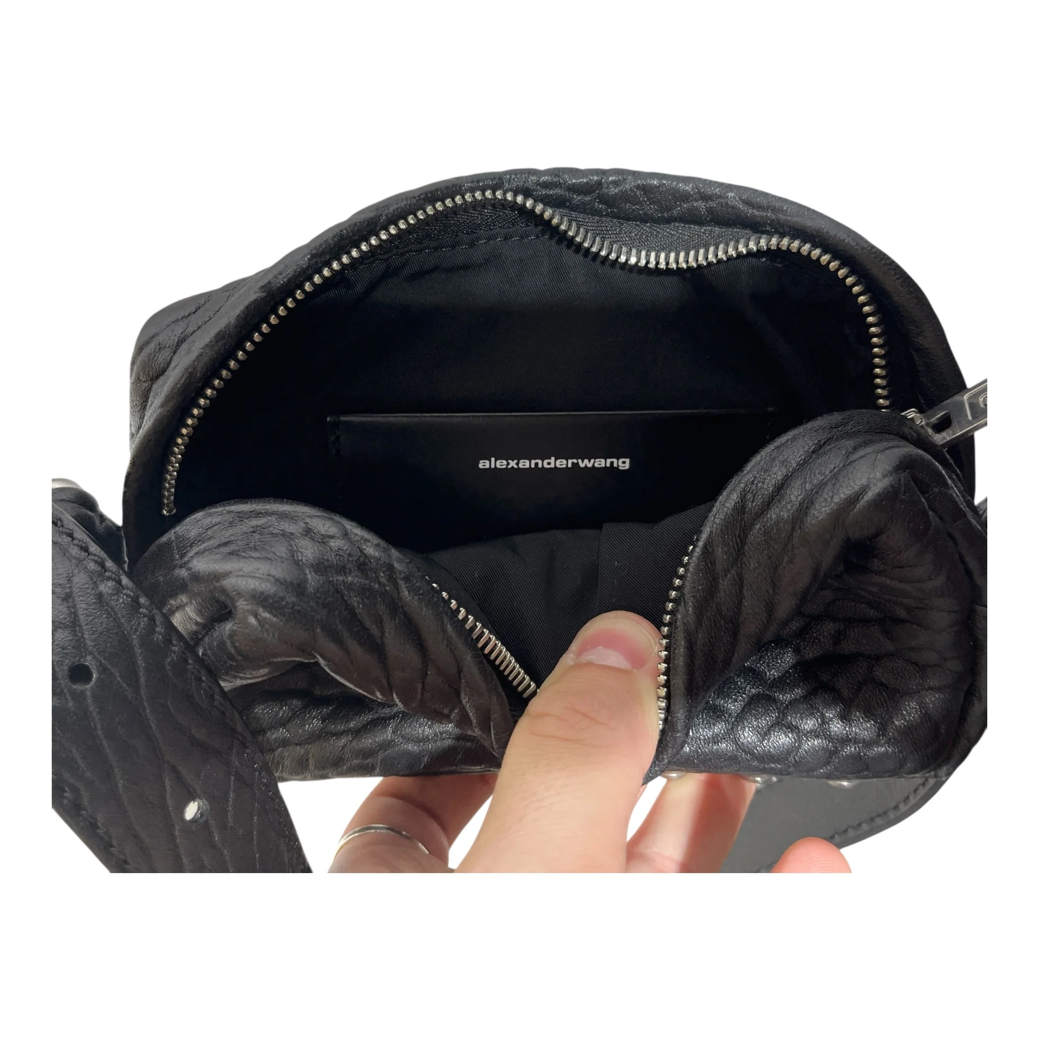 Alexander Wang/Cross Body Bag/Leather/BLK/MINI RICCO