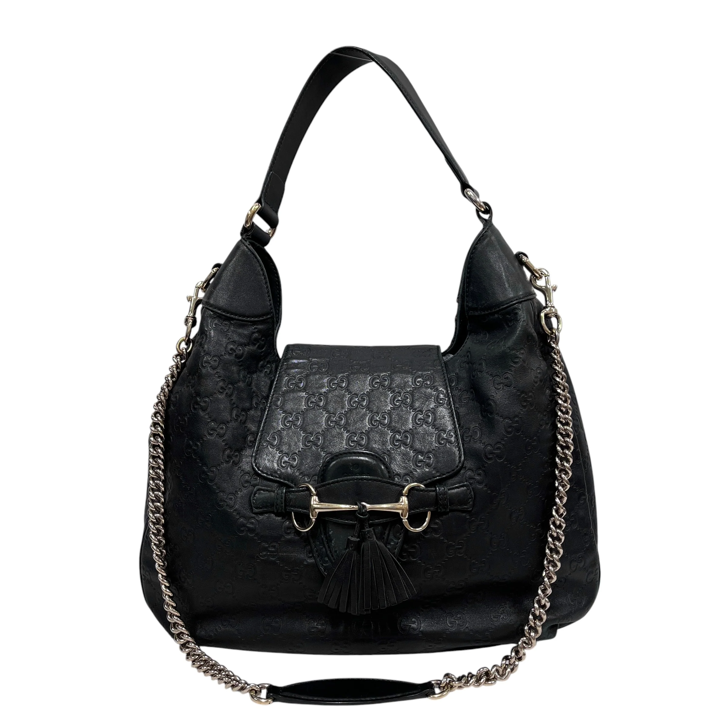 GUCCI/Bag/Monogram/Leather/BLK/EMILY HOBO 32226 002123/Emily Hobo
