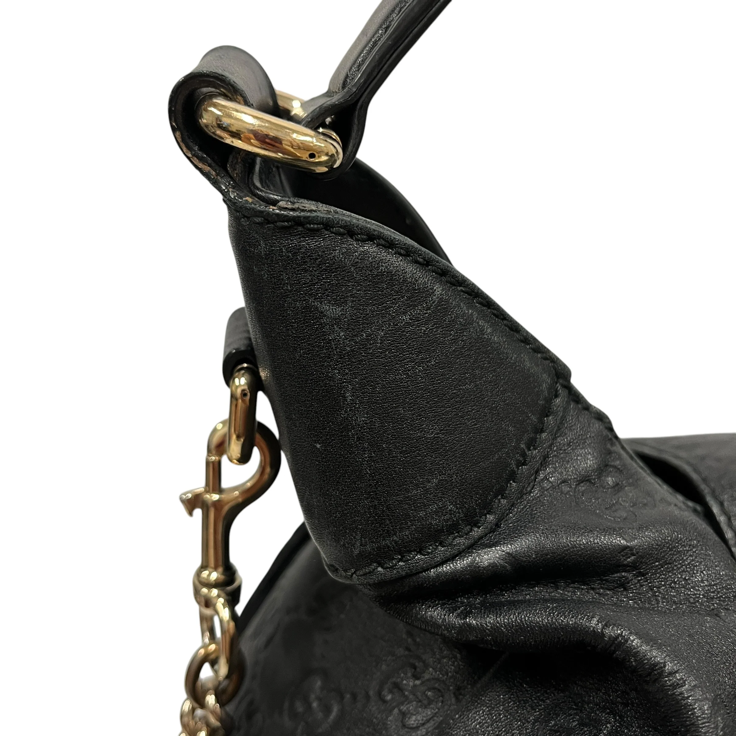 GUCCI/Bag/Monogram/Leather/BLK/EMILY HOBO 32226 002123/Emily Hobo