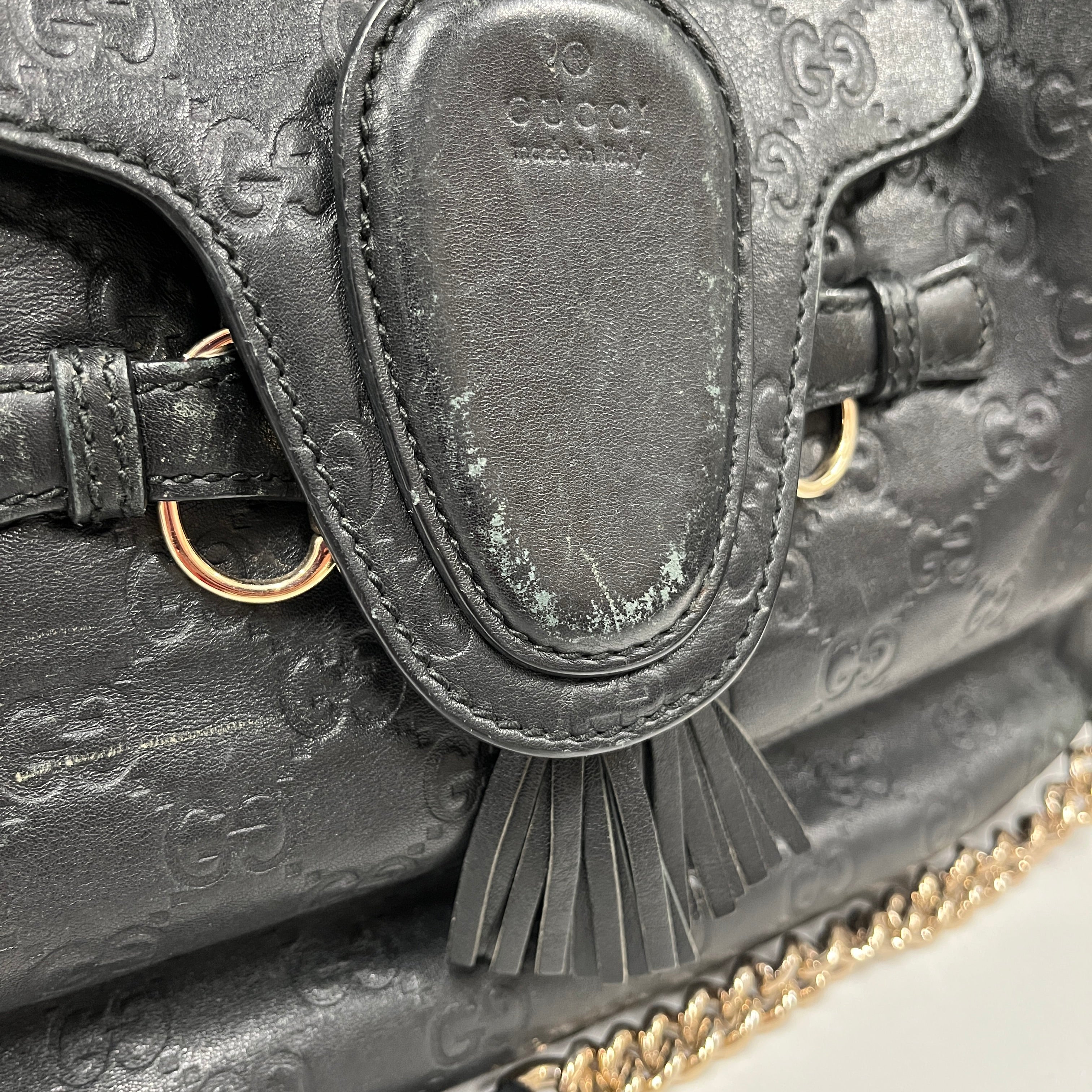 GUCCI/Bag/Monogram/Leather/BLK/EMILY HOBO 32226 002123/Emily Hobo