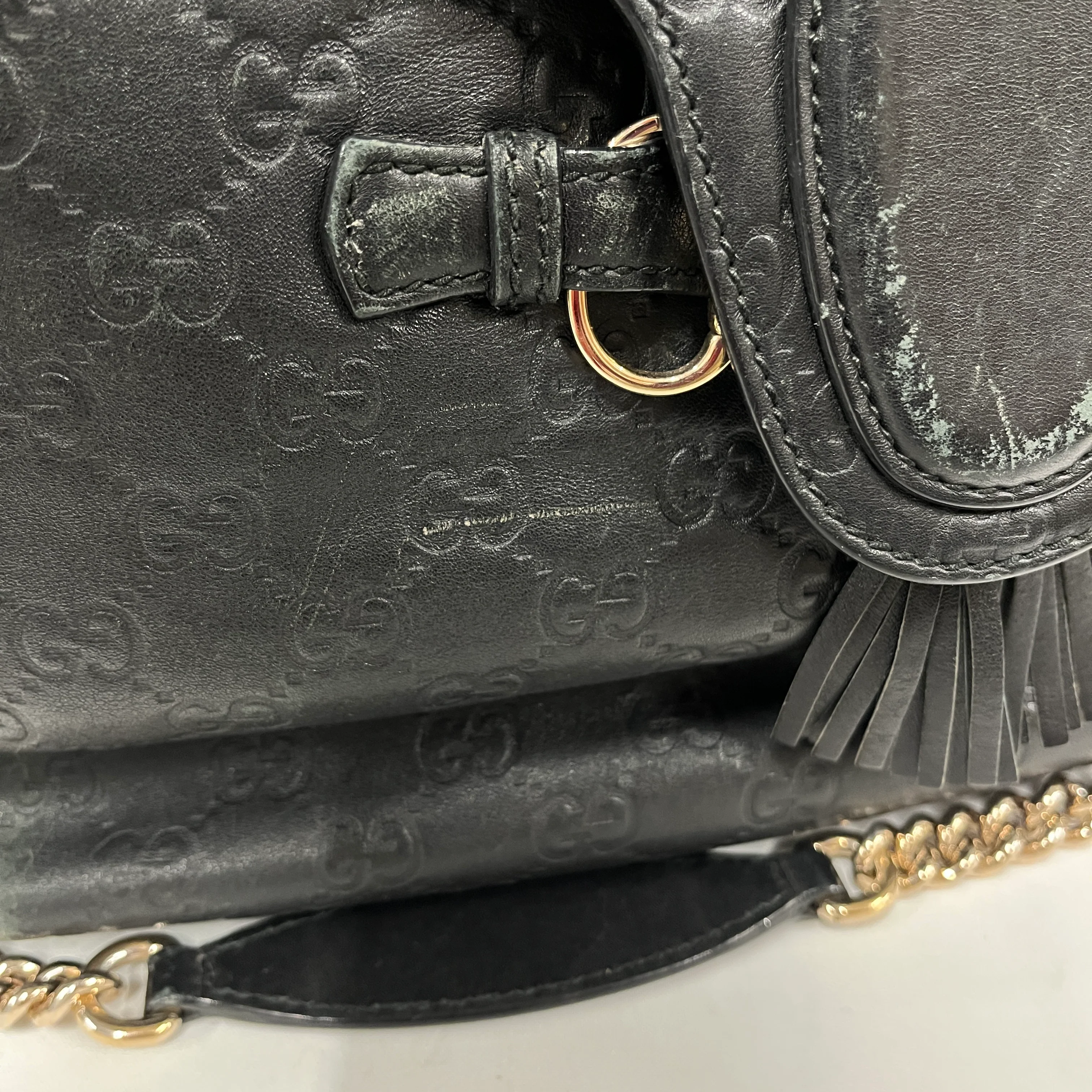 GUCCI/Bag/Monogram/Leather/BLK/EMILY HOBO 32226 002123/Emily Hobo