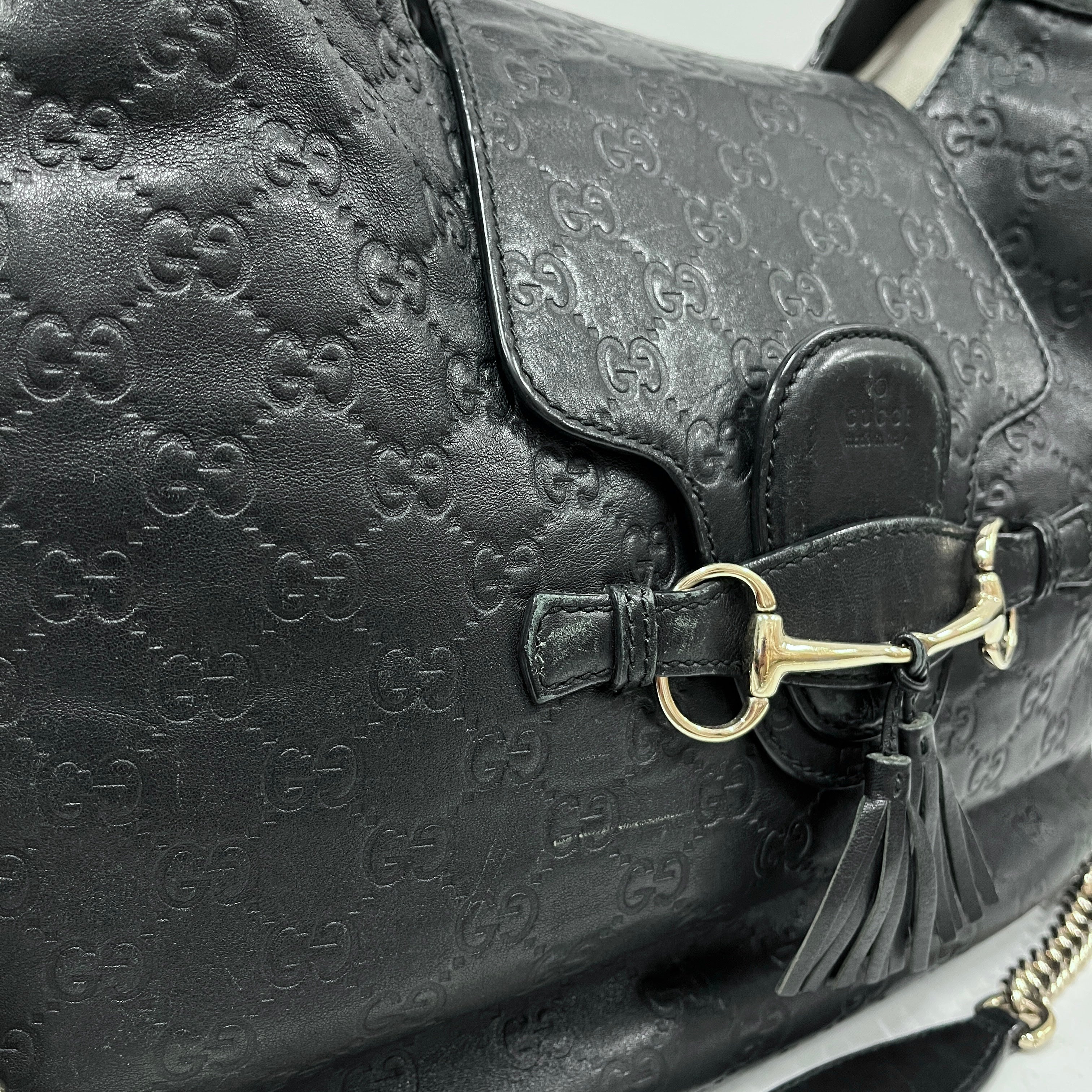 GUCCI/Bag/Monogram/Leather/BLK/EMILY HOBO 32226 002123/Emily Hobo