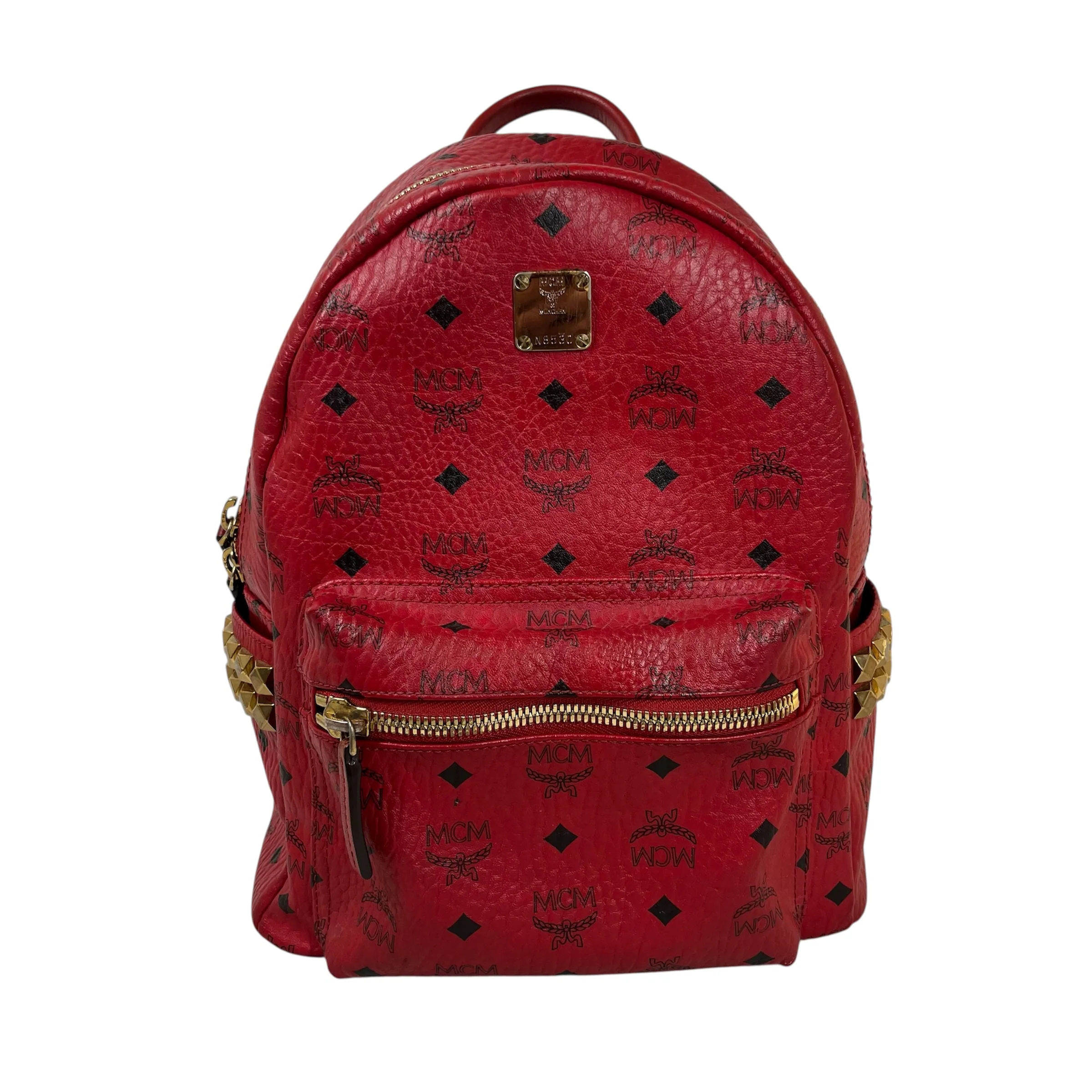 3429-mcm-backpack-monogram-red-leather-studded-1.webp MCM/Backpack/Monogram/RED/Leather Studded