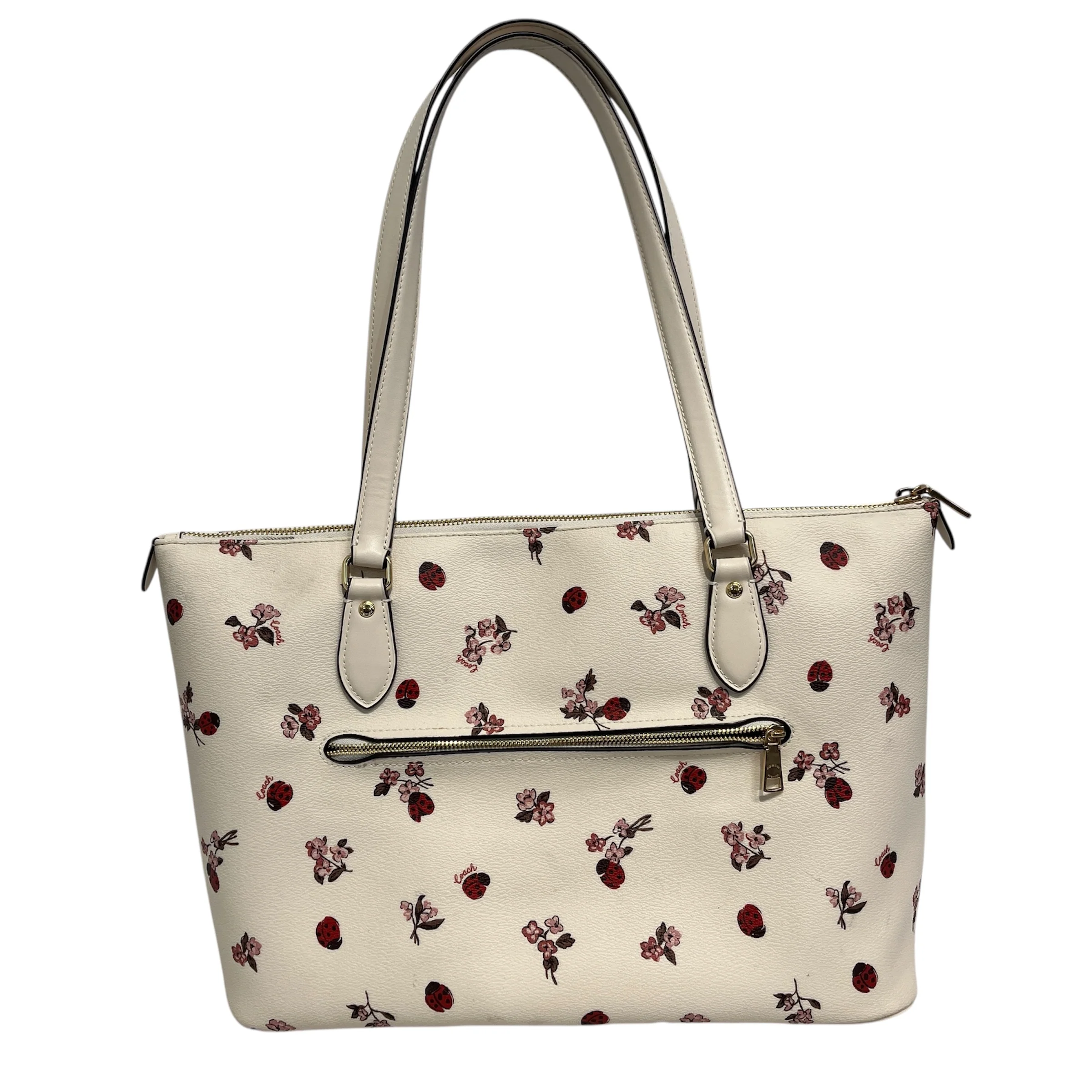 COACH/Bag/All Over Print/Leather/WHT/AOP Lady Bug