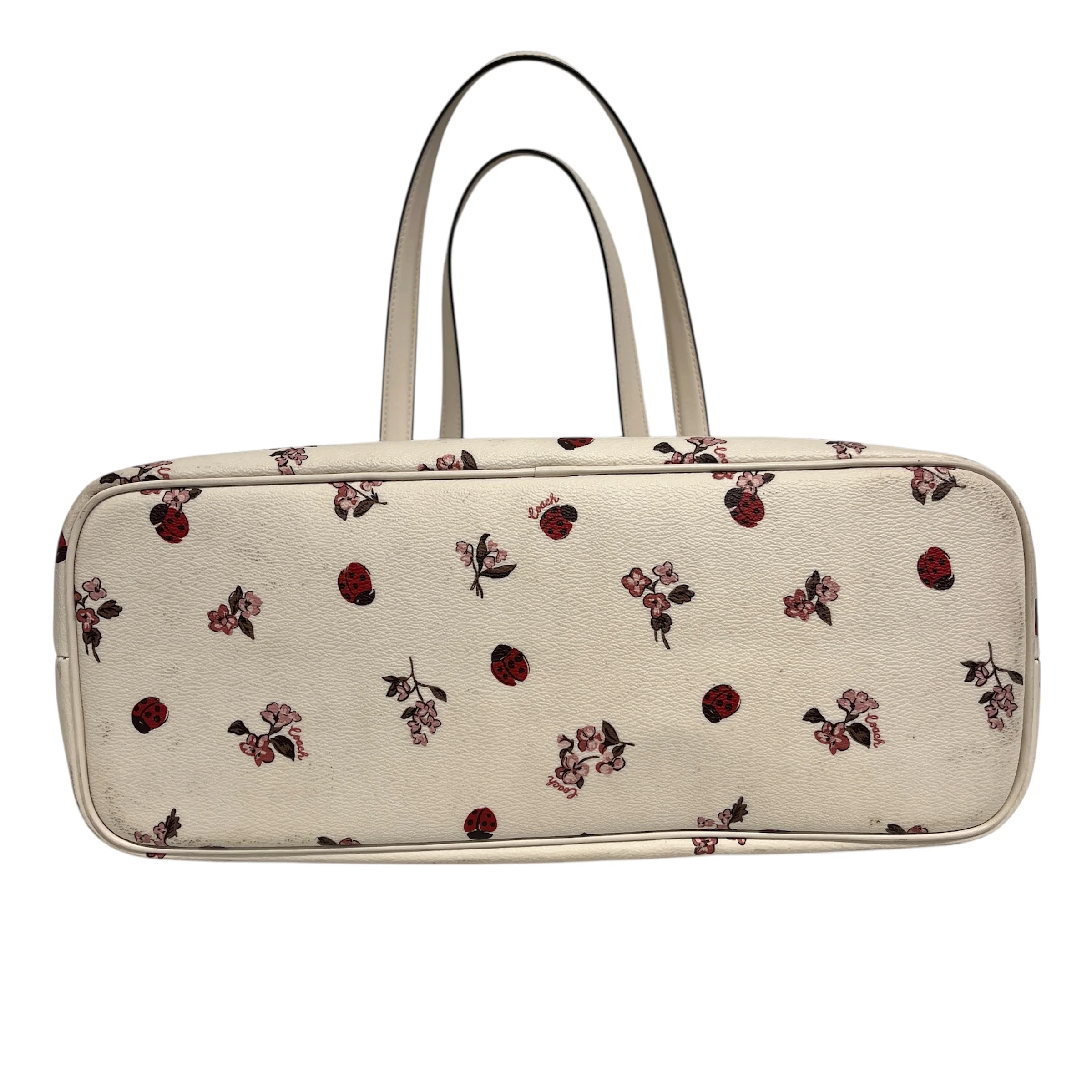 COACH/Bag/All Over Print/Leather/WHT/AOP Lady Bug