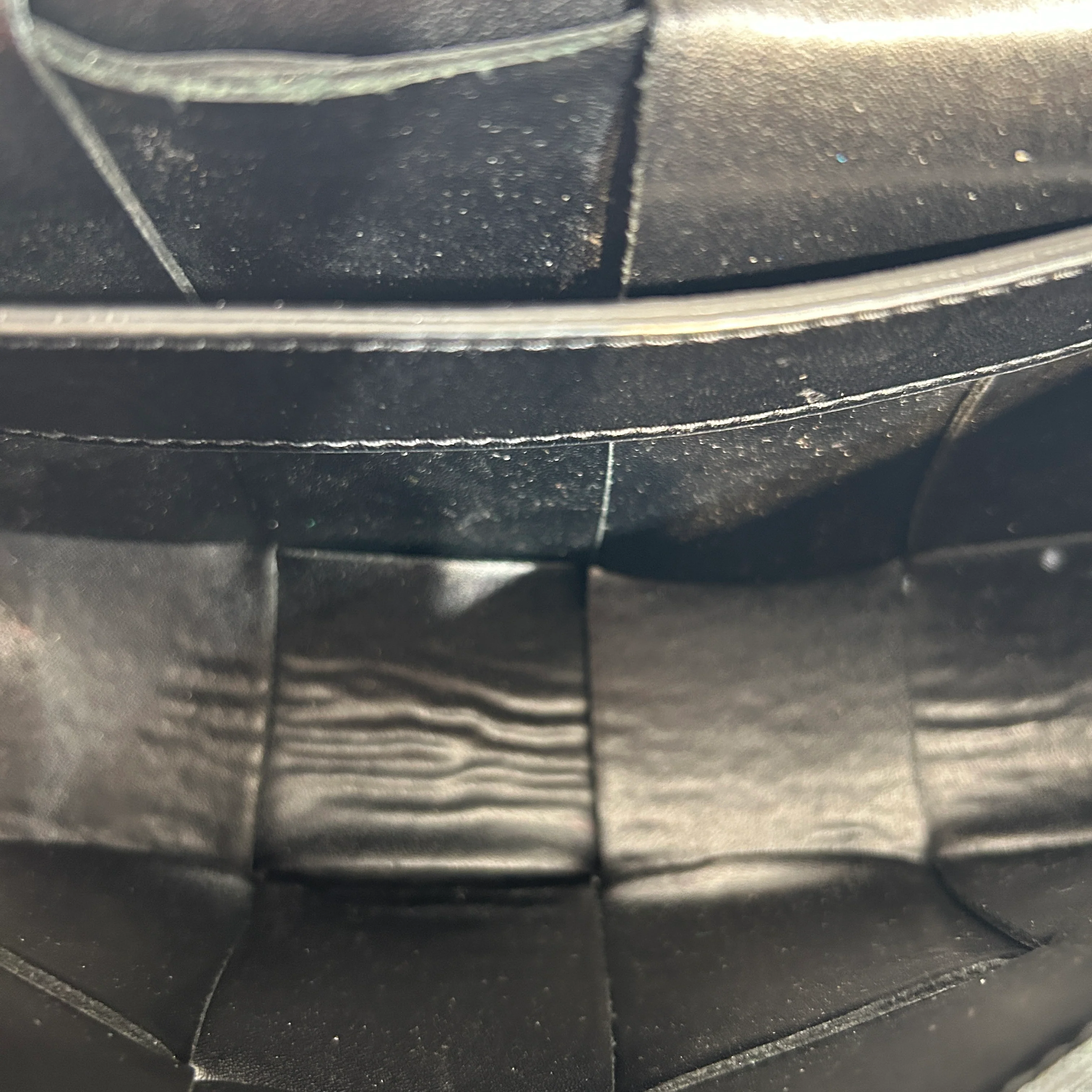 BOTTEGA VENETA/Fanny Pack/Leather/BLK/Intrecciato Cassette