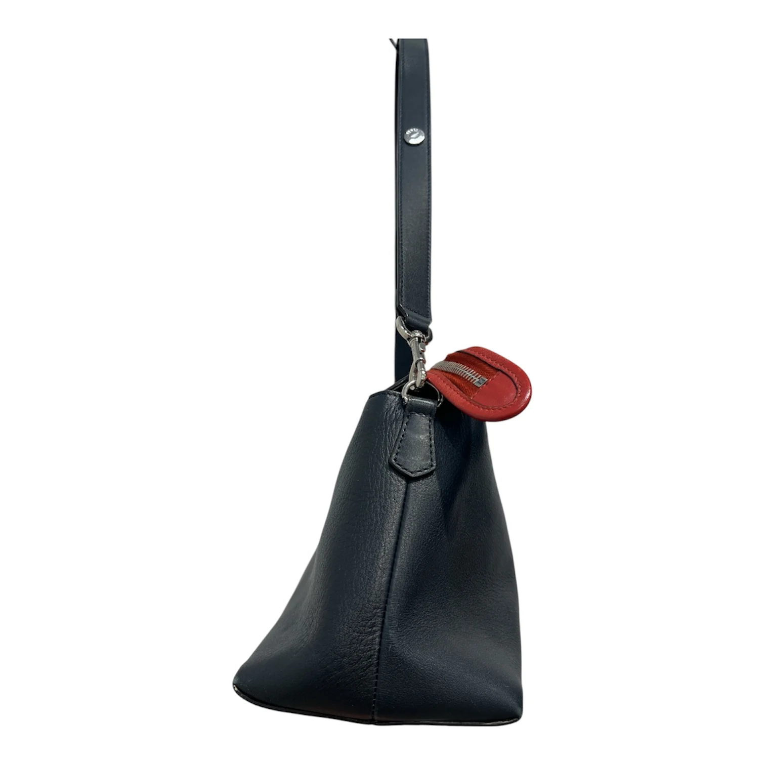 FENDI/Bag/Leather/NVY/RED ZIP GREEN HANDLES