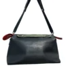 FENDI/Bag/Leather/NVY/RED ZIP GREEN HANDLES