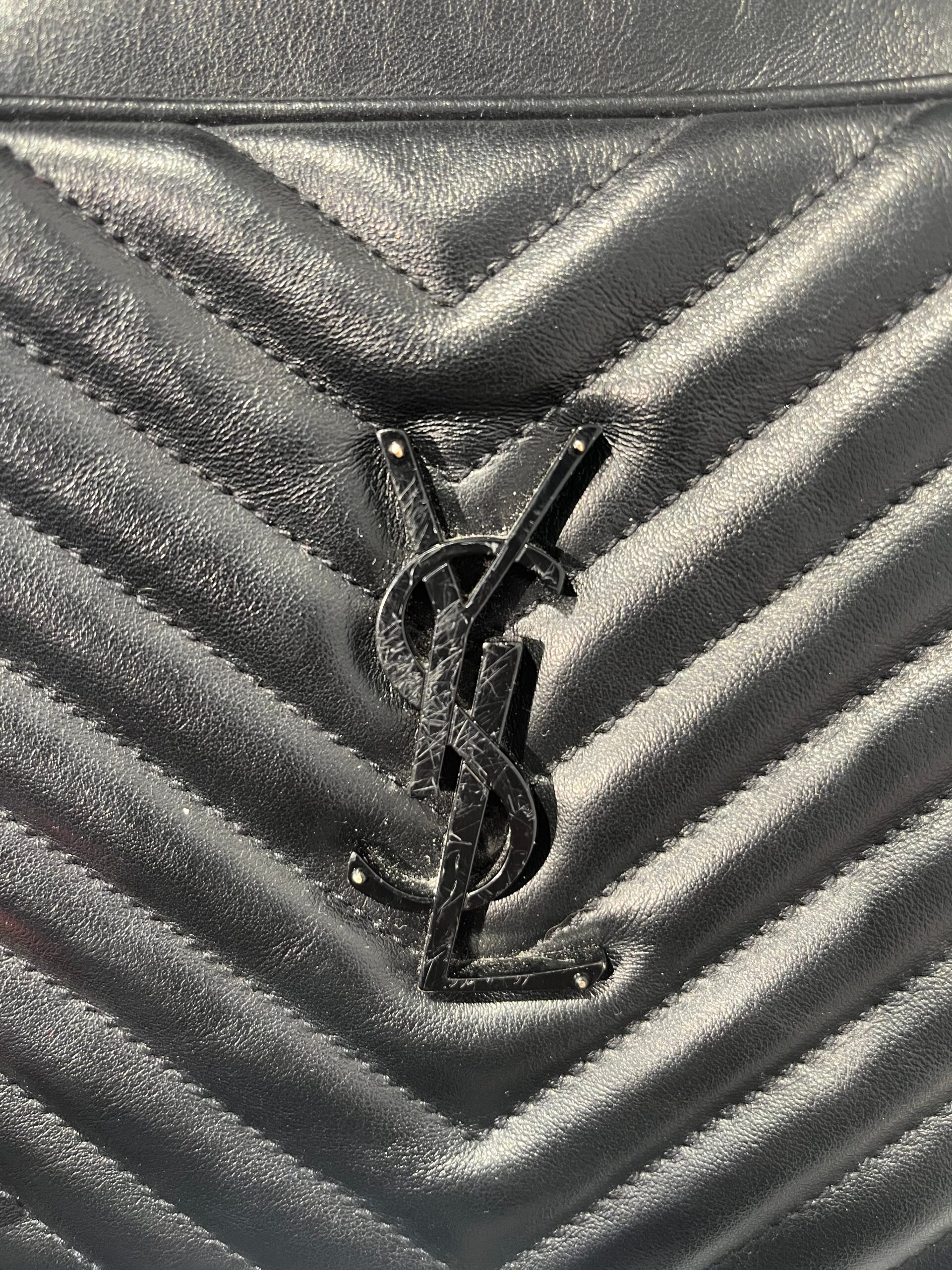 SAINT LAURENT/Cross Body Bag/Leather/BLK/YSL612544 CAMERA LOU BLK ONBLK