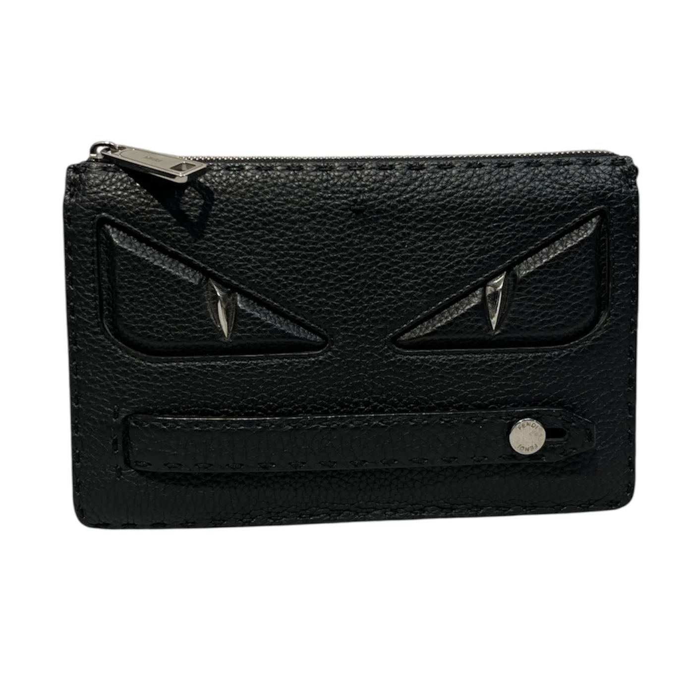 FENDI/Clutch Bag/Leather/BLK/