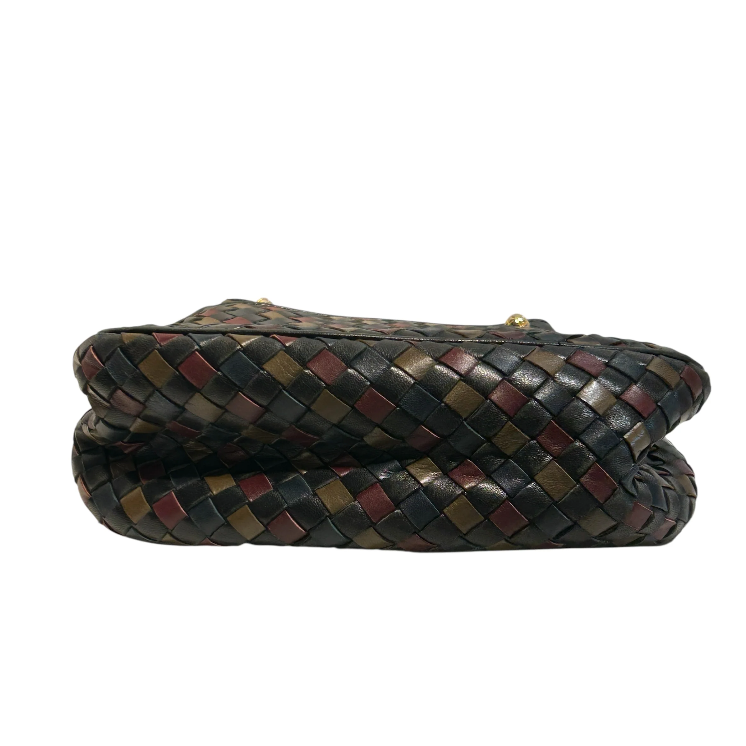 BOTTEGA VENETA/Cross Body Bag/Leather/BLK/intrecciato