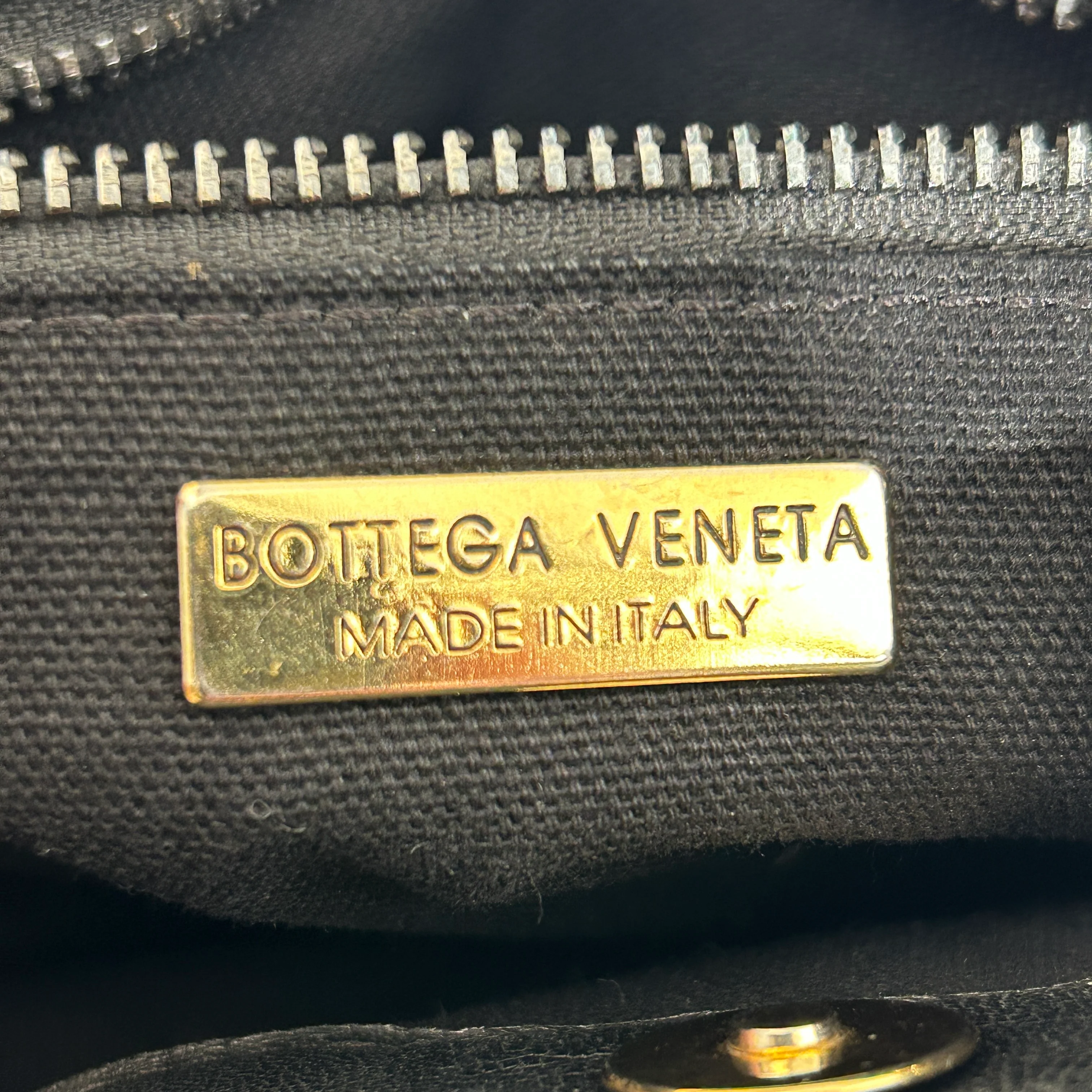 BOTTEGA VENETA/Cross Body Bag/Leather/BLK/intrecciato