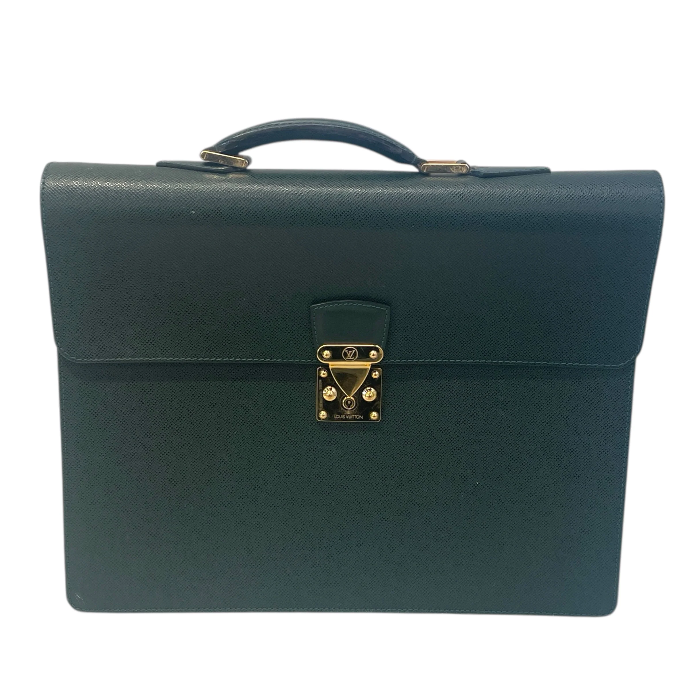 LOUIS VUITTON/Briefcase/Animal Pattern/Leather/GRN/Taiga 2010
