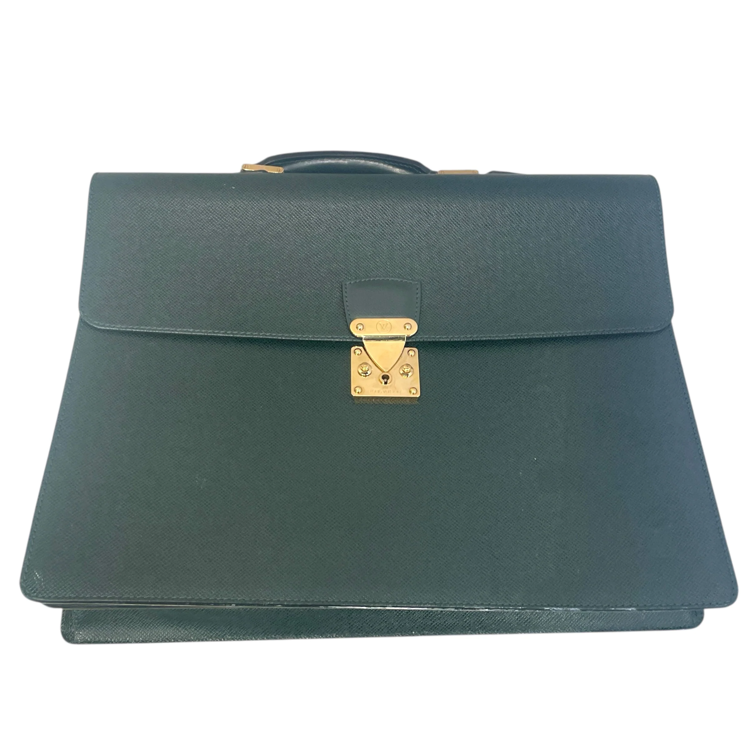 LOUIS VUITTON/Briefcase/Animal Pattern/Leather/GRN/Taiga 2010