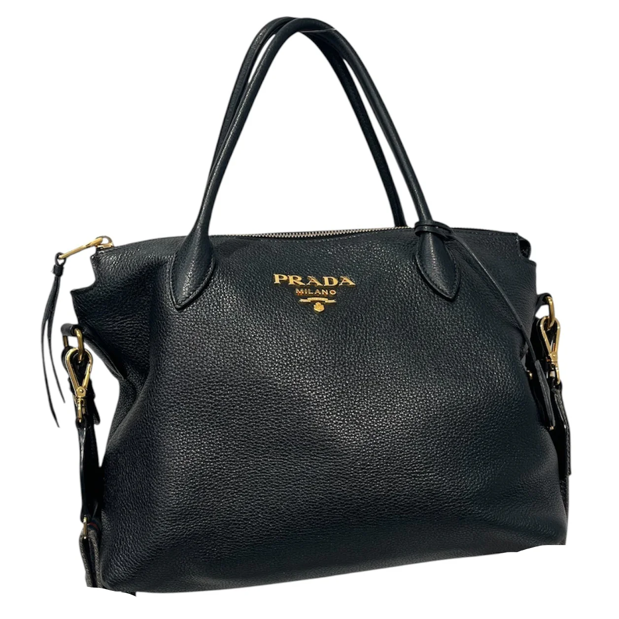 PRADA/Cross Body Bag/Leather/BLK/9j3rq87