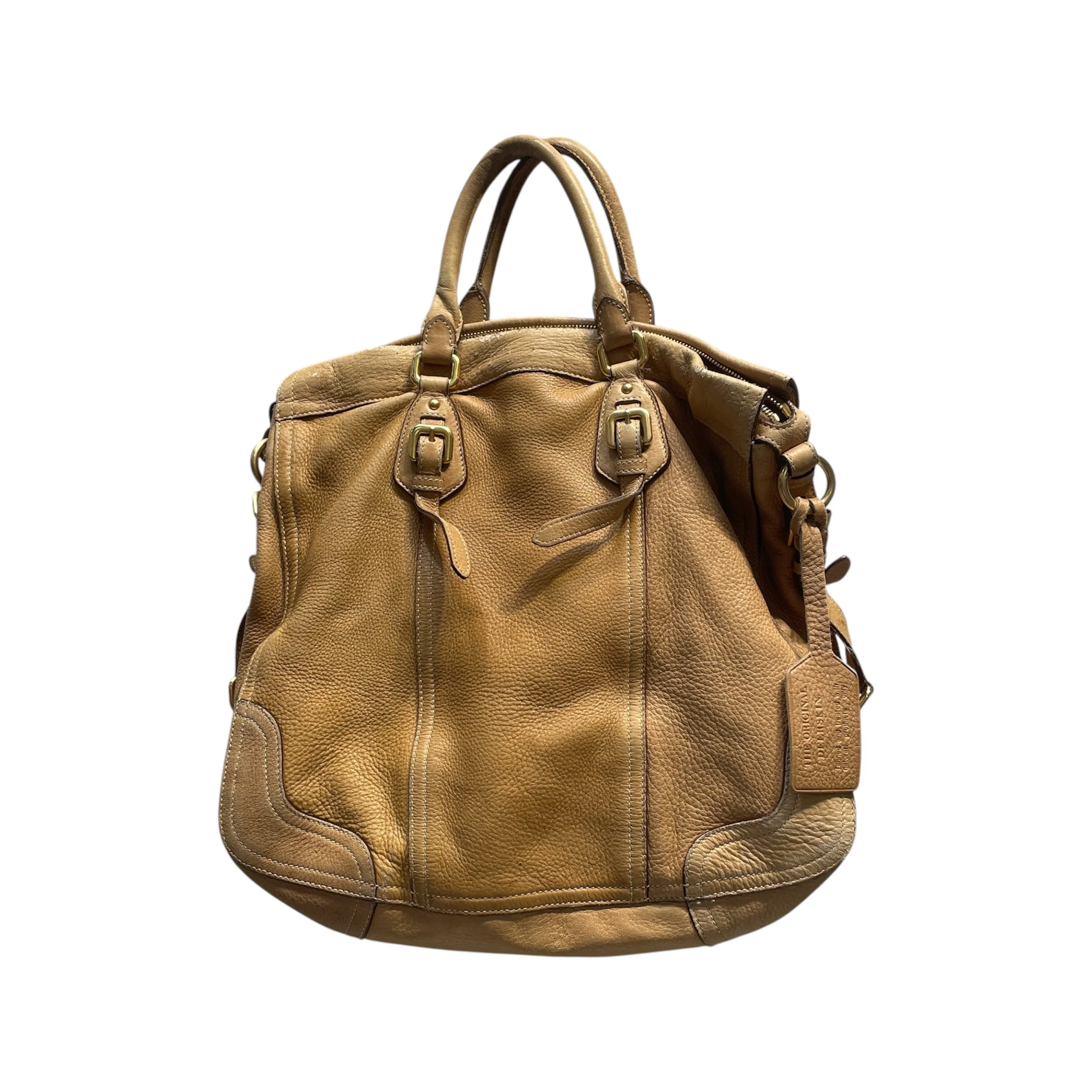 PRADA/Tote Bag/Leather/BEG/Cervo Tote Bag