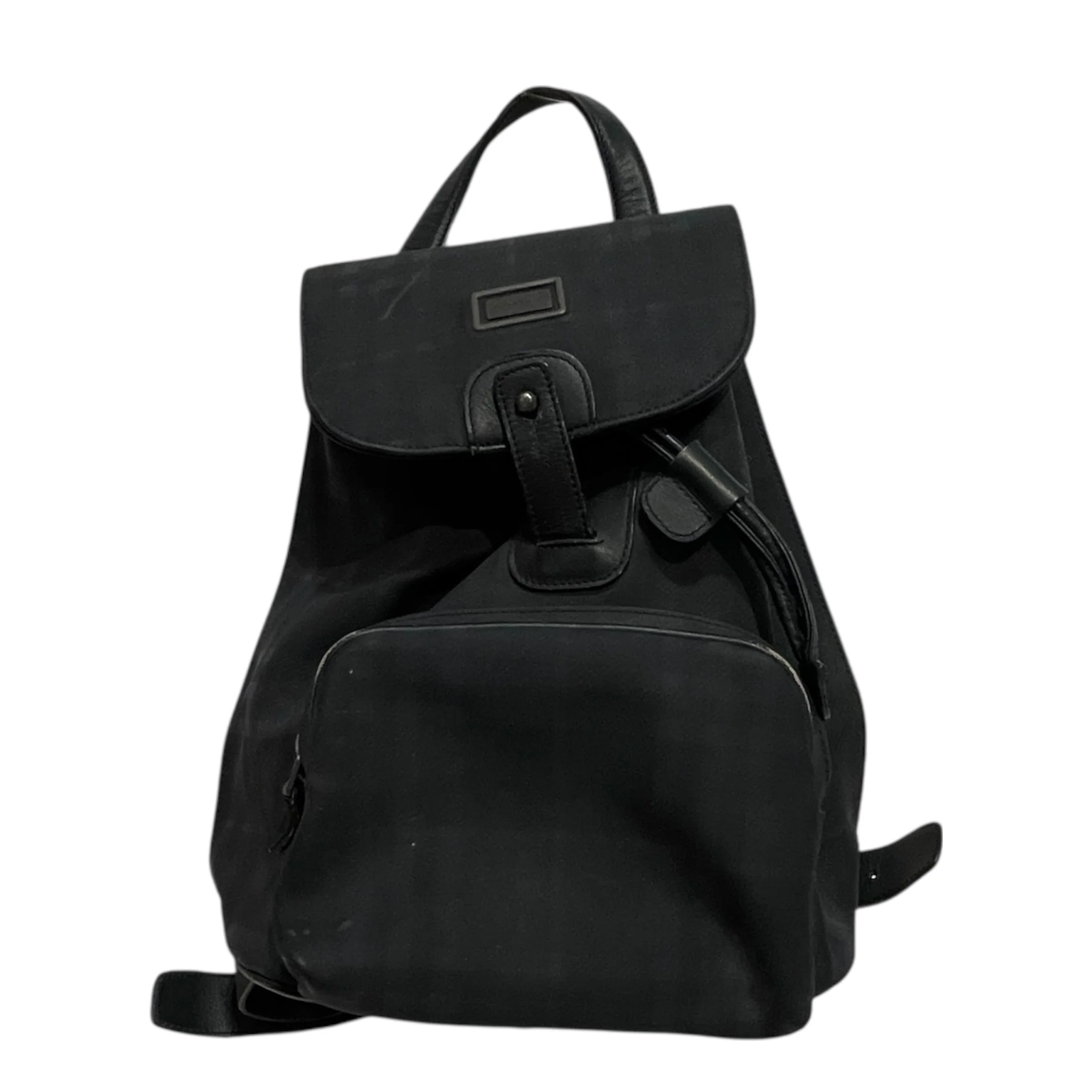 BURBERRY/Backpack/Plaid/Leather/NVY/Nova Check