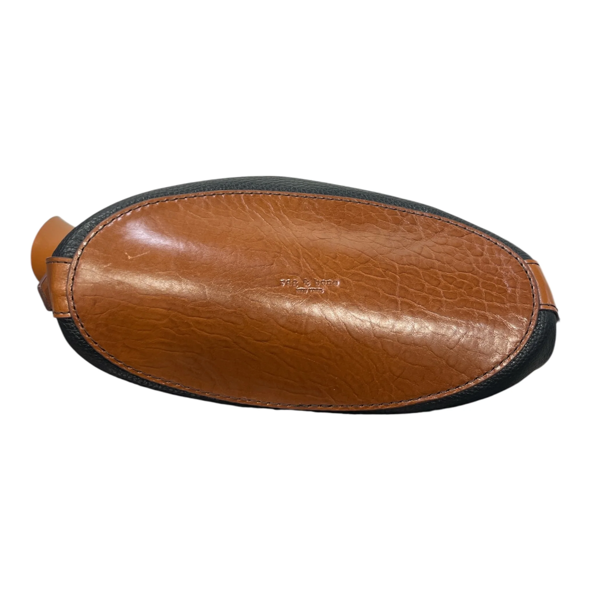 rag & bone/Cross Body Bag/Leather/BLK/BROWN STRAP SILVER DETAIL