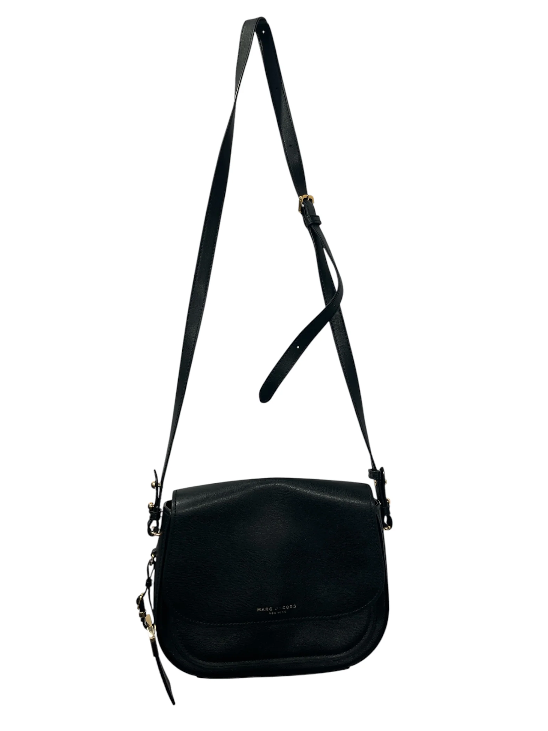 MARC JACOBS/Cross Body Bag/Leather/BLK/RIDER CROSSBODY FLAP