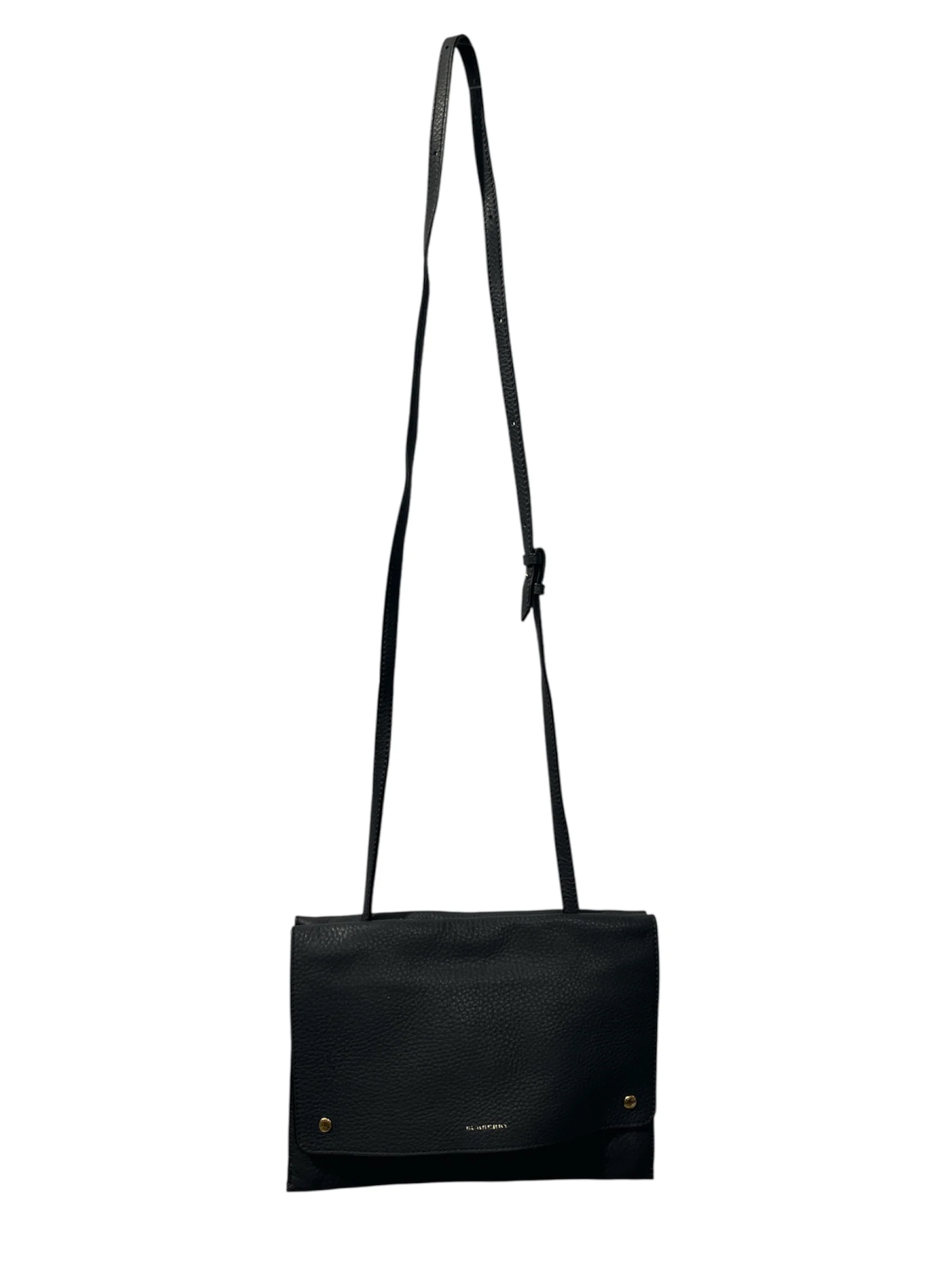 BURBERRY/Cross Body Bag/Leather/IDG/PEBBLE LEATHER GOLD HARDWARE
