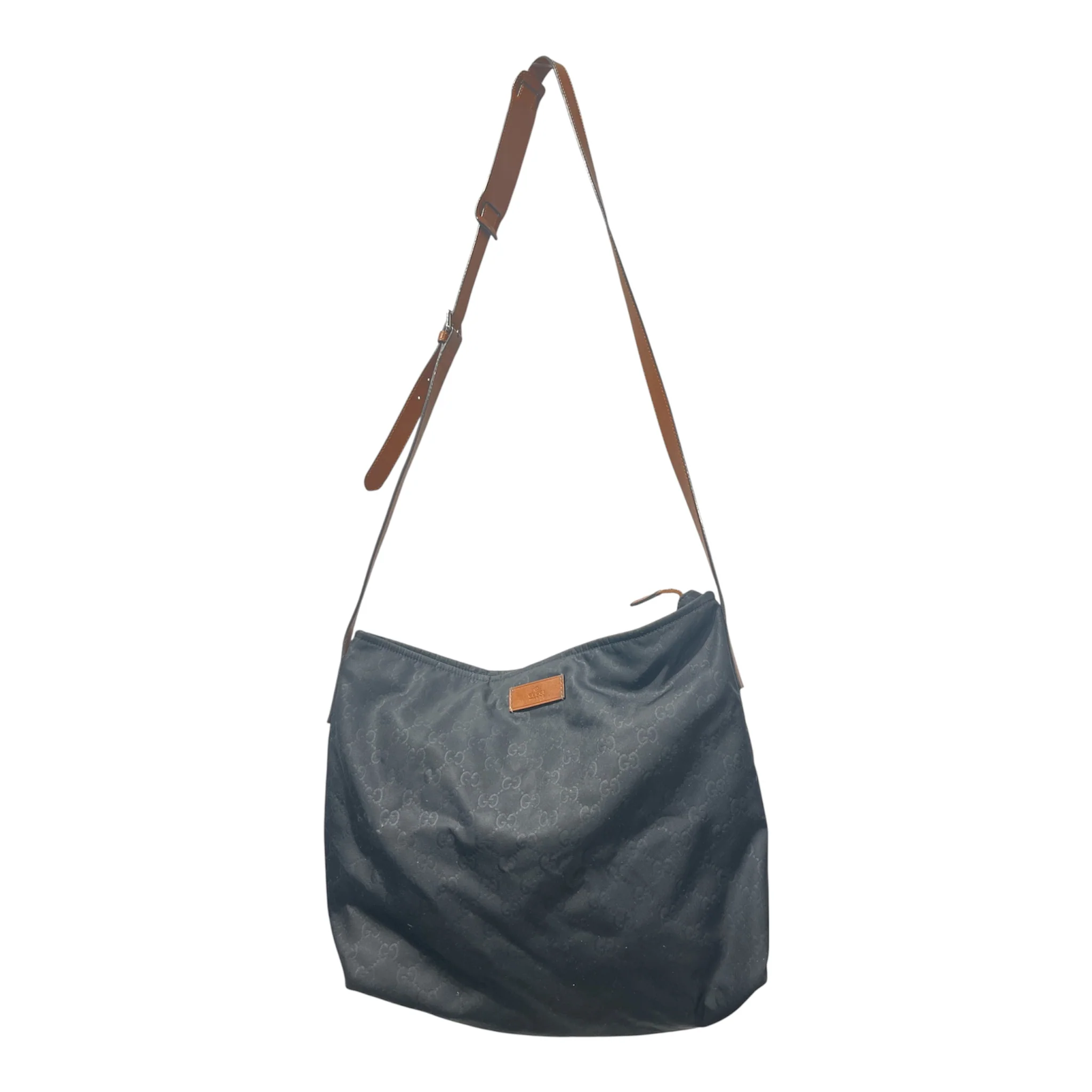 GUCCI/Tote Bag/Monogram/Nylon/BLK/NYLON MESSENGER BAG