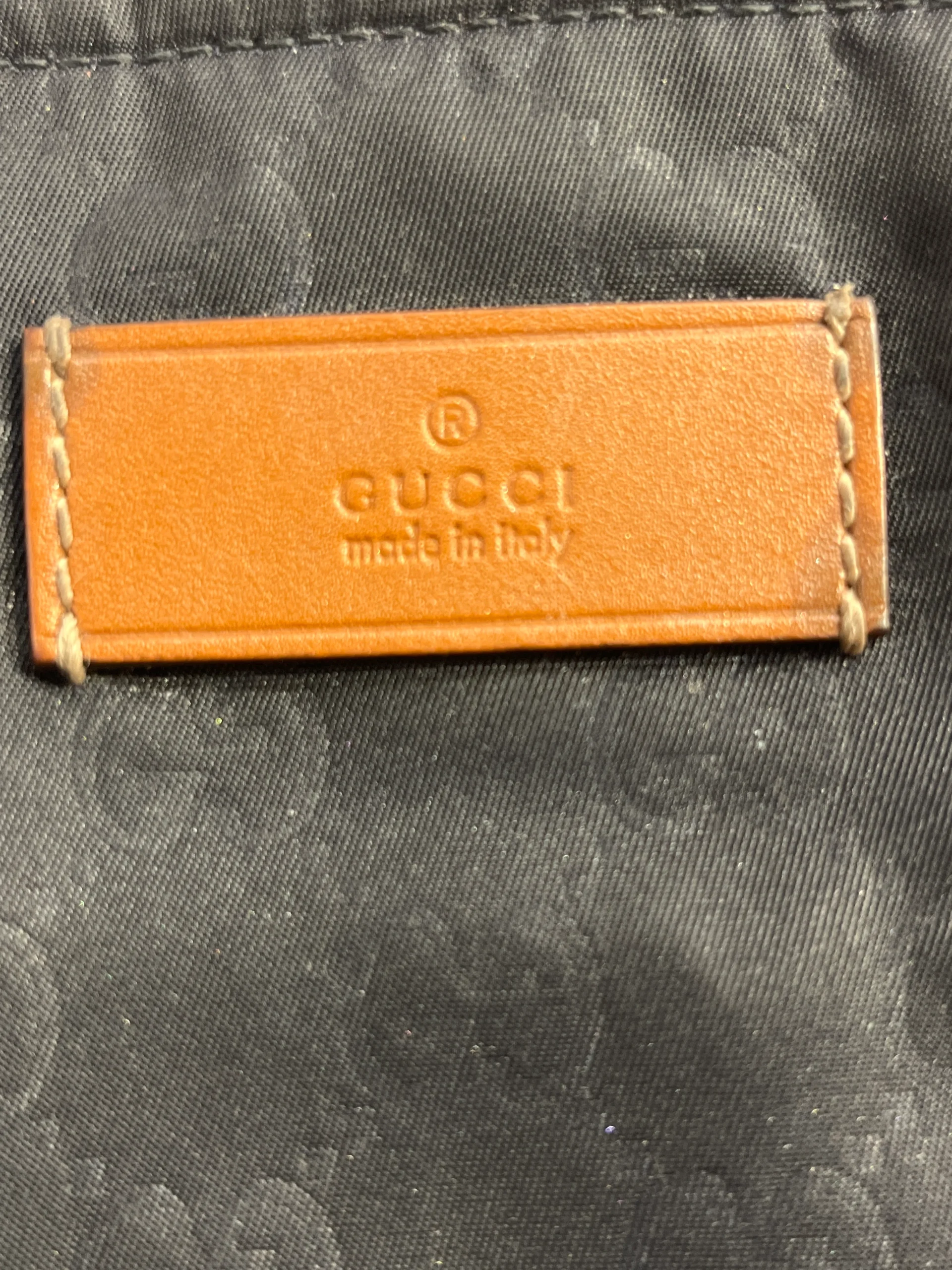 GUCCI/Tote Bag/Monogram/Nylon/BLK/NYLON MESSENGER BAG