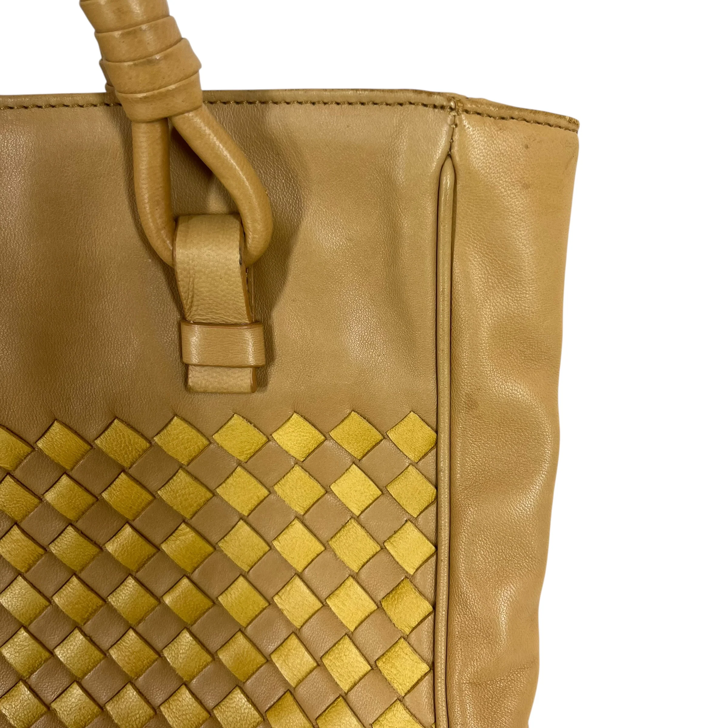 BOTTEGA VENETA/Hand Bag/Leather/YEL/handbag