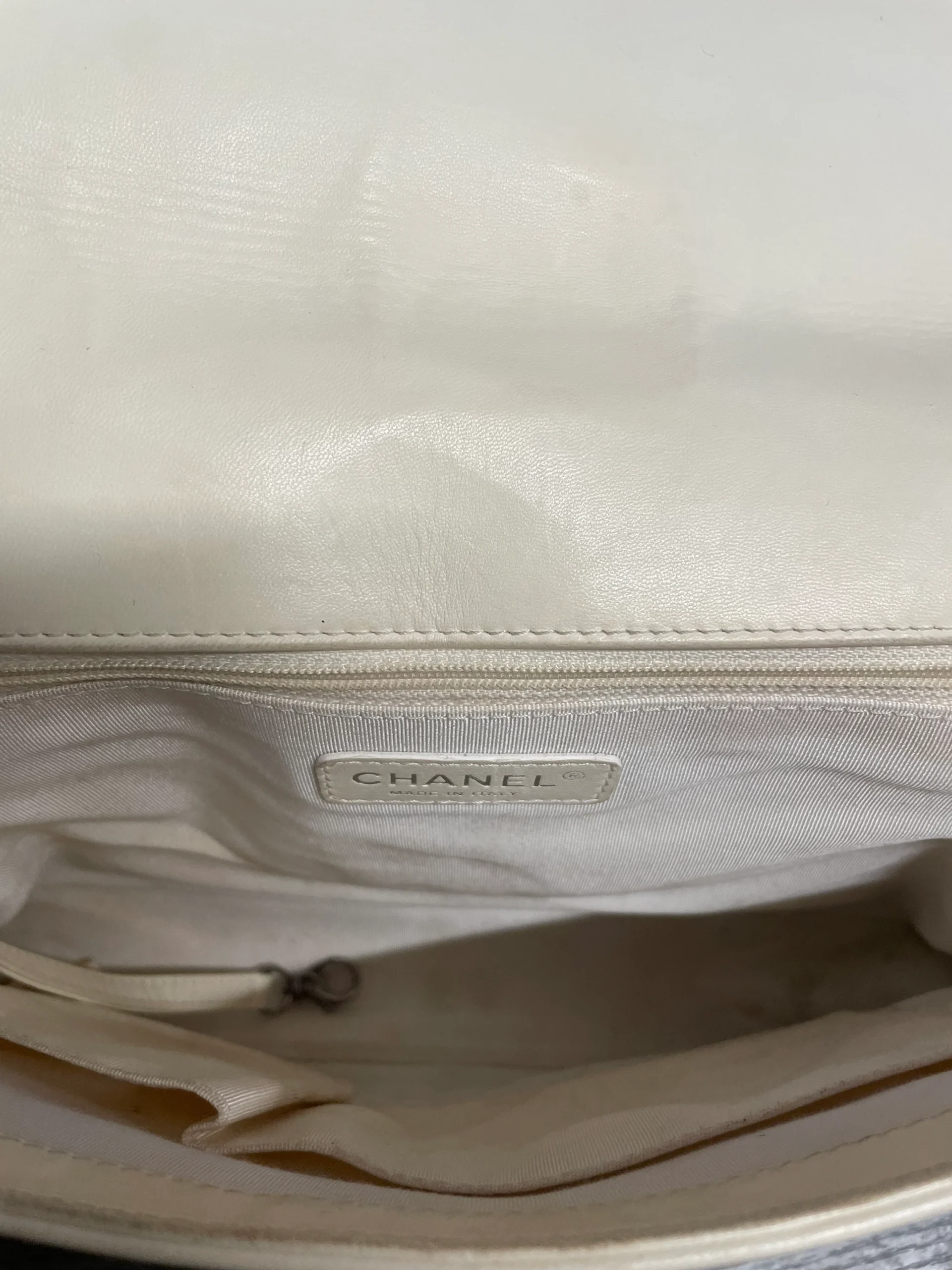 CHANEL/Cross Body Bag/Leather/BLK/BOY BAG/BI-COLOR