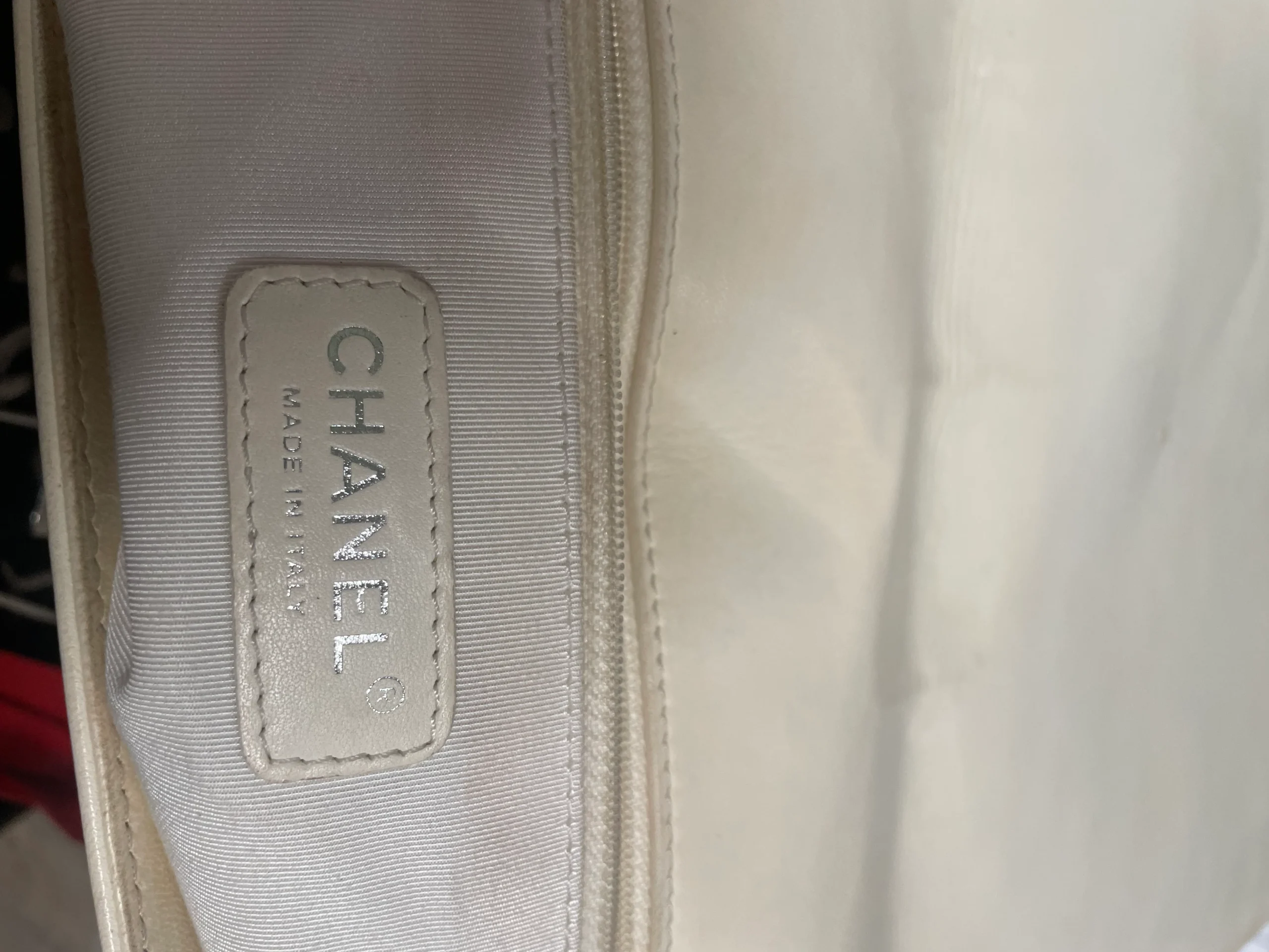 CHANEL/Cross Body Bag/Leather/BLK/BOY BAG/BI-COLOR