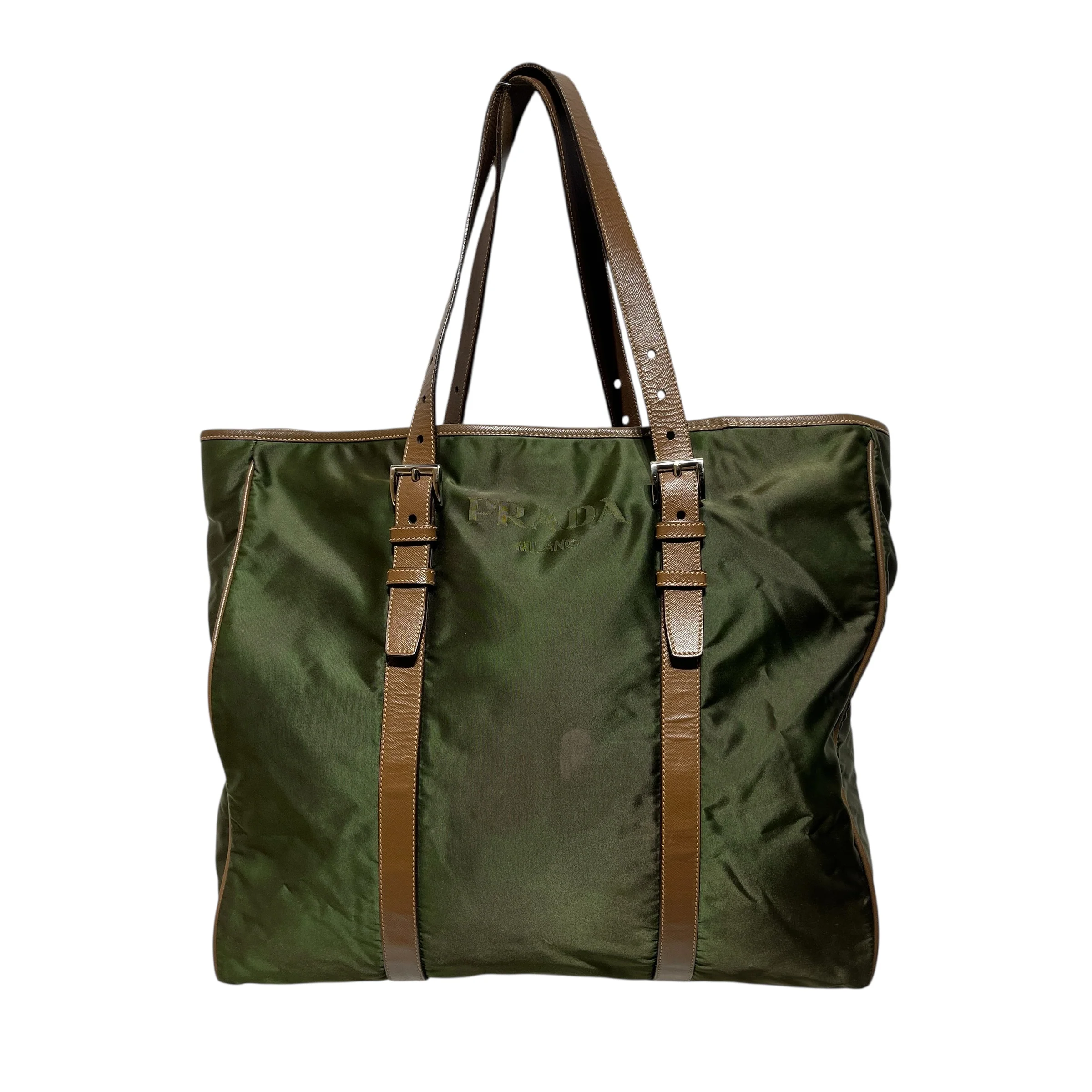 PRADA/Tote Bag/Nylon/GRN/green tote