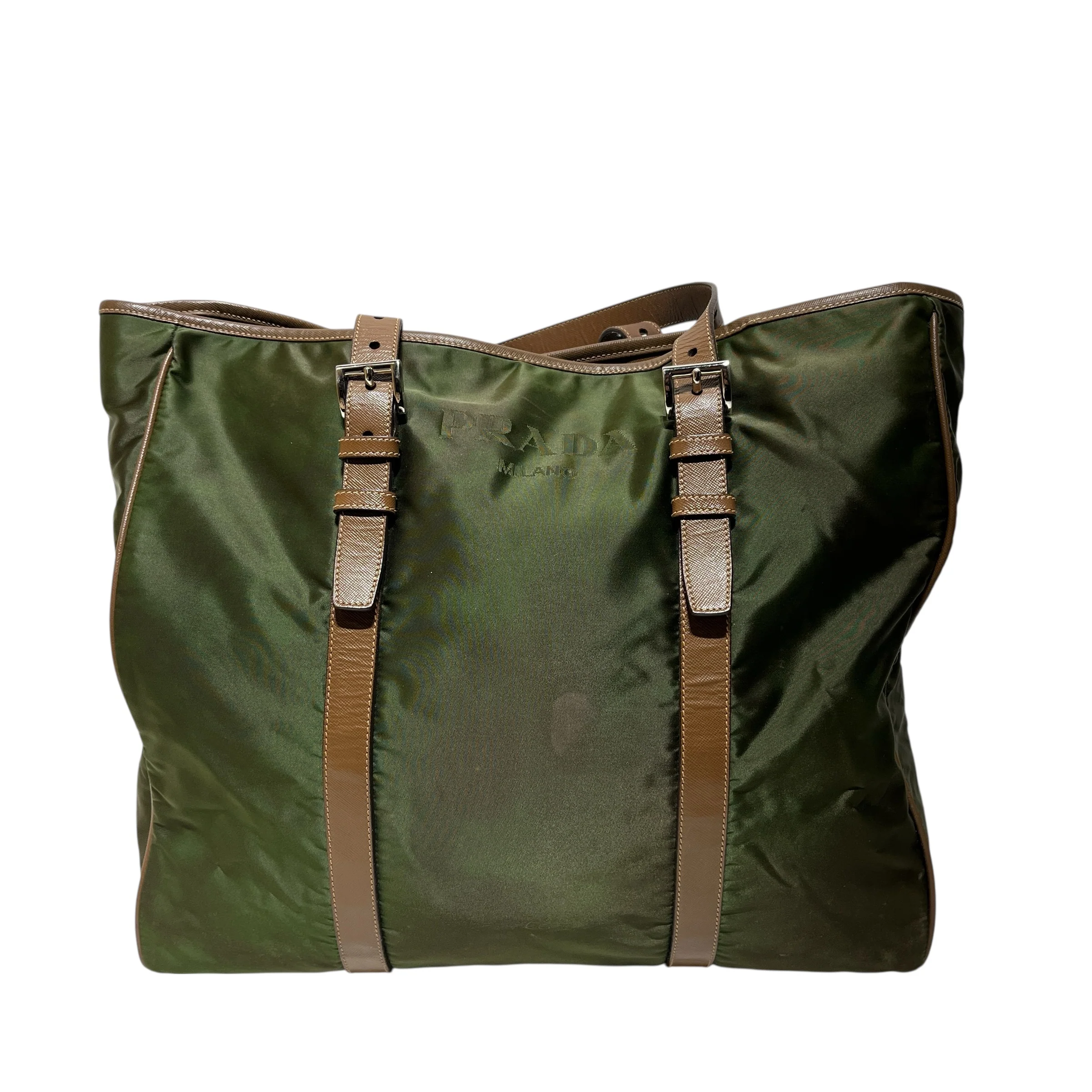 PRADA/Tote Bag/Nylon/GRN/green tote