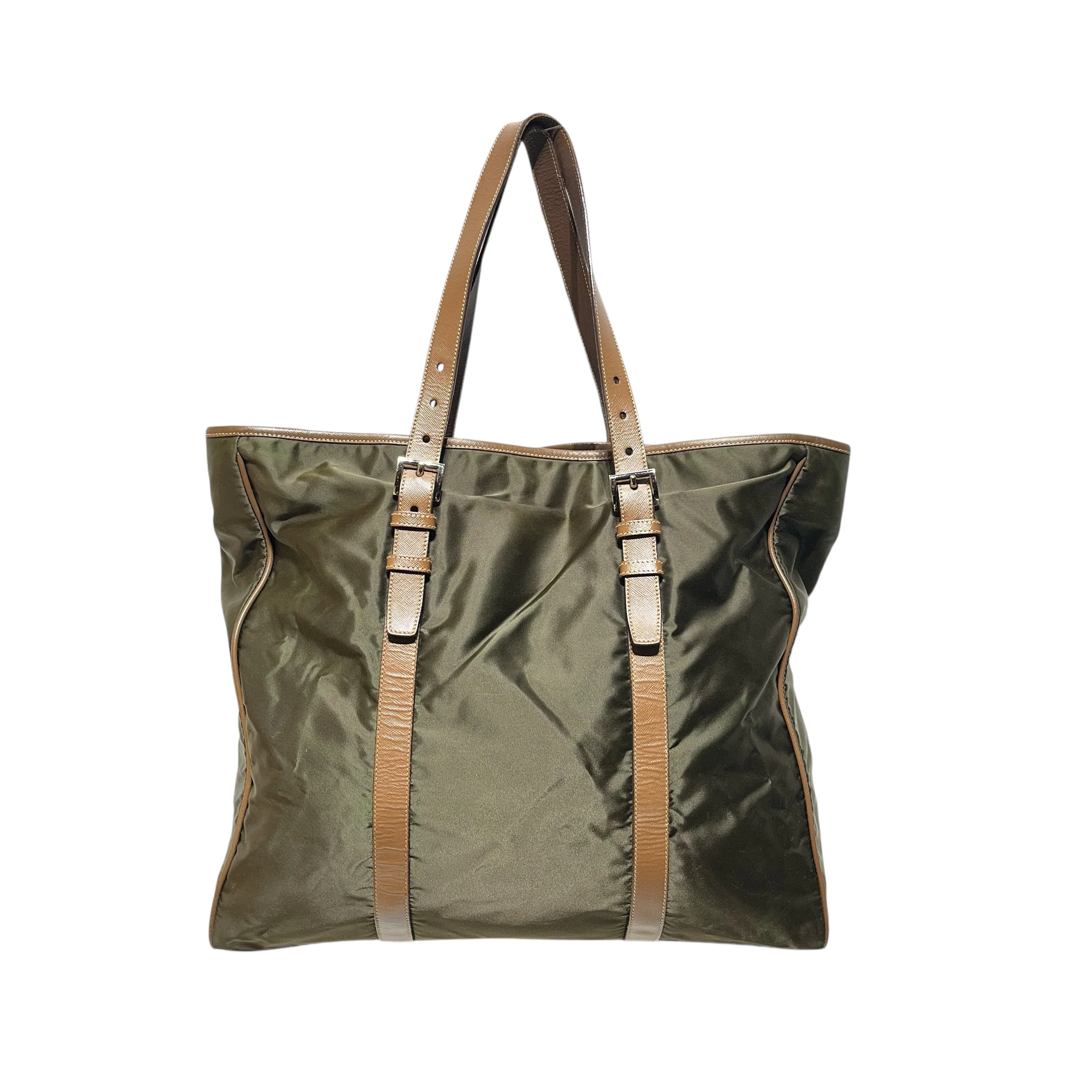 PRADA/Tote Bag/Nylon/GRN/green tote