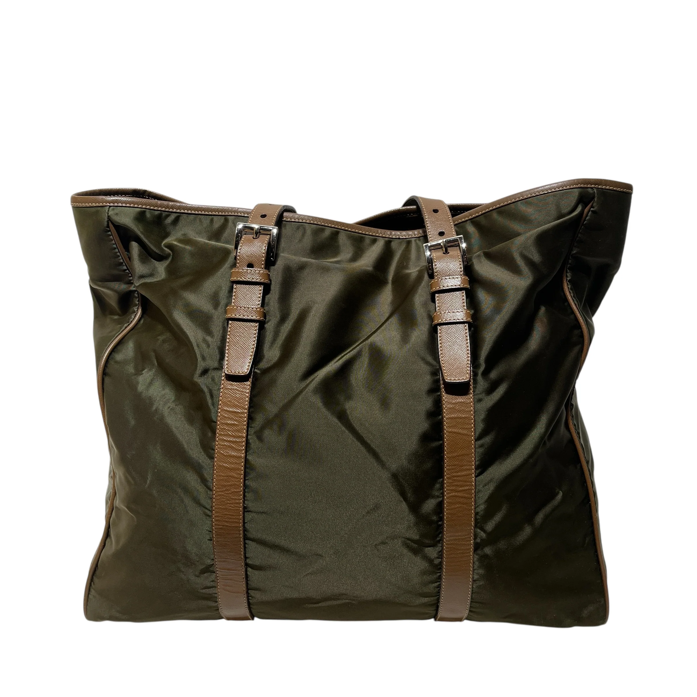 PRADA/Tote Bag/Nylon/GRN/green tote