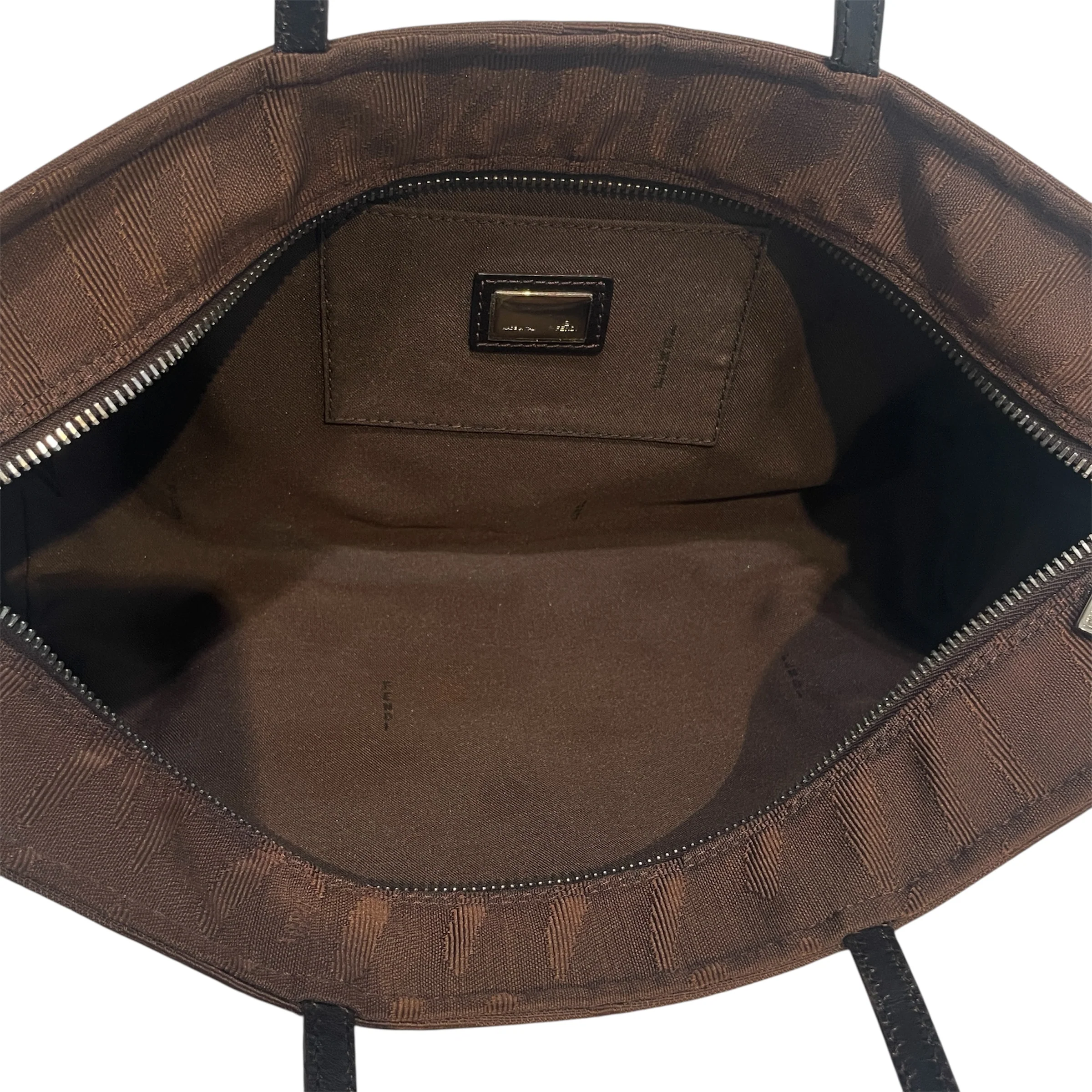 FENDI/Bag/Nylon/BRW/Small Tote bag
