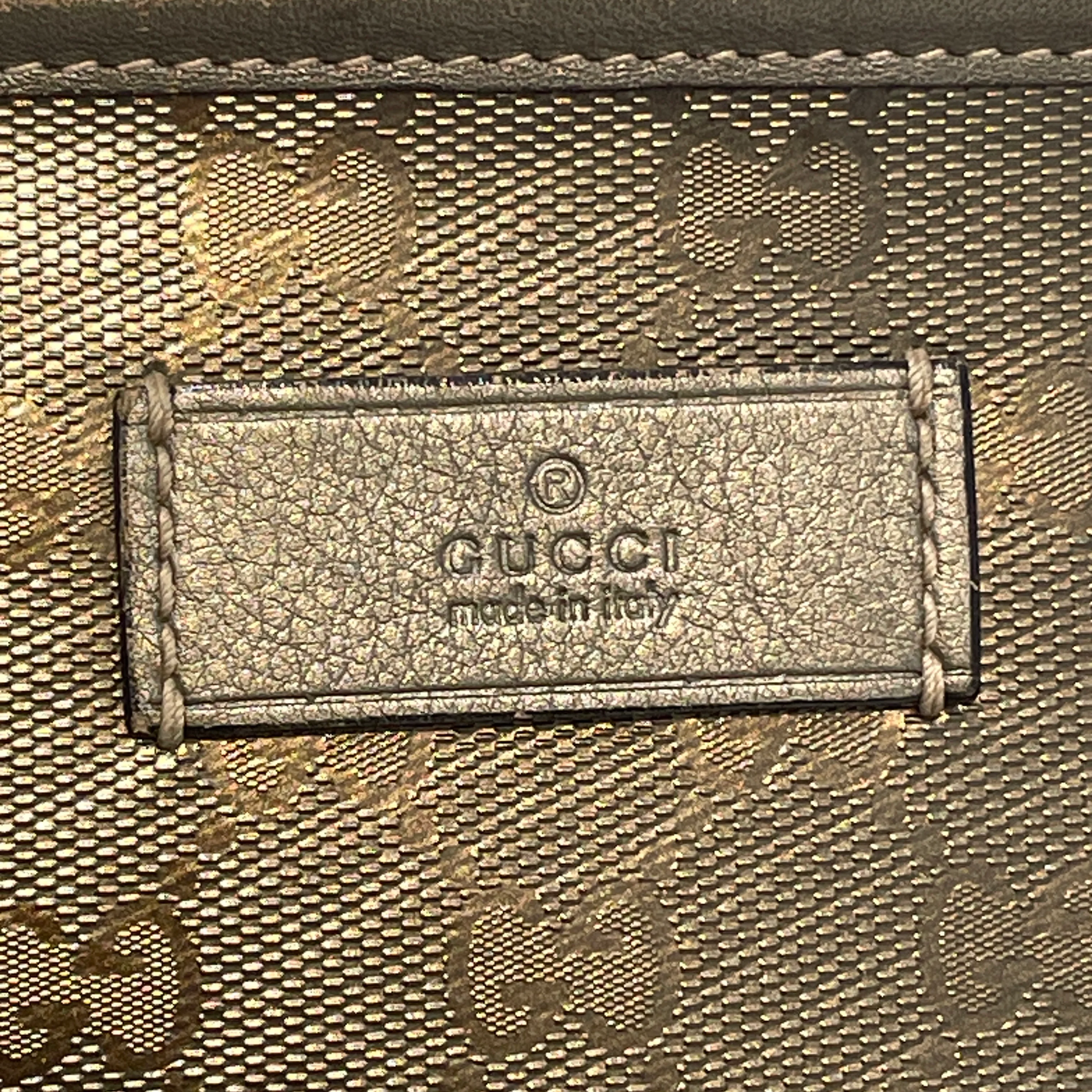 GUCCI/Tote Bag/Monogram/Leather/GRY/Imprime Tote