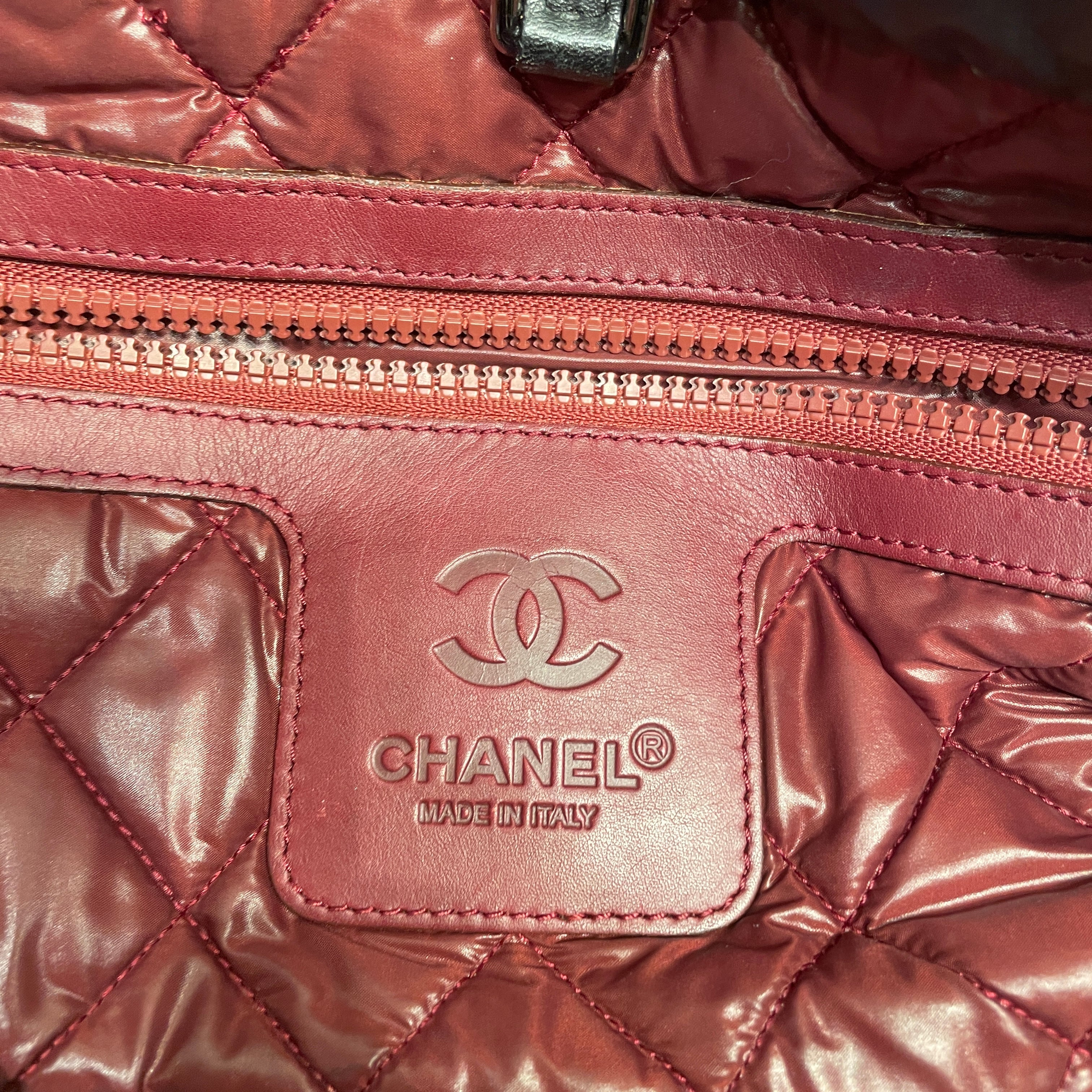 CHANEL/Tote Bag/Nylon/BLK/Coco Cocoon puffer tote