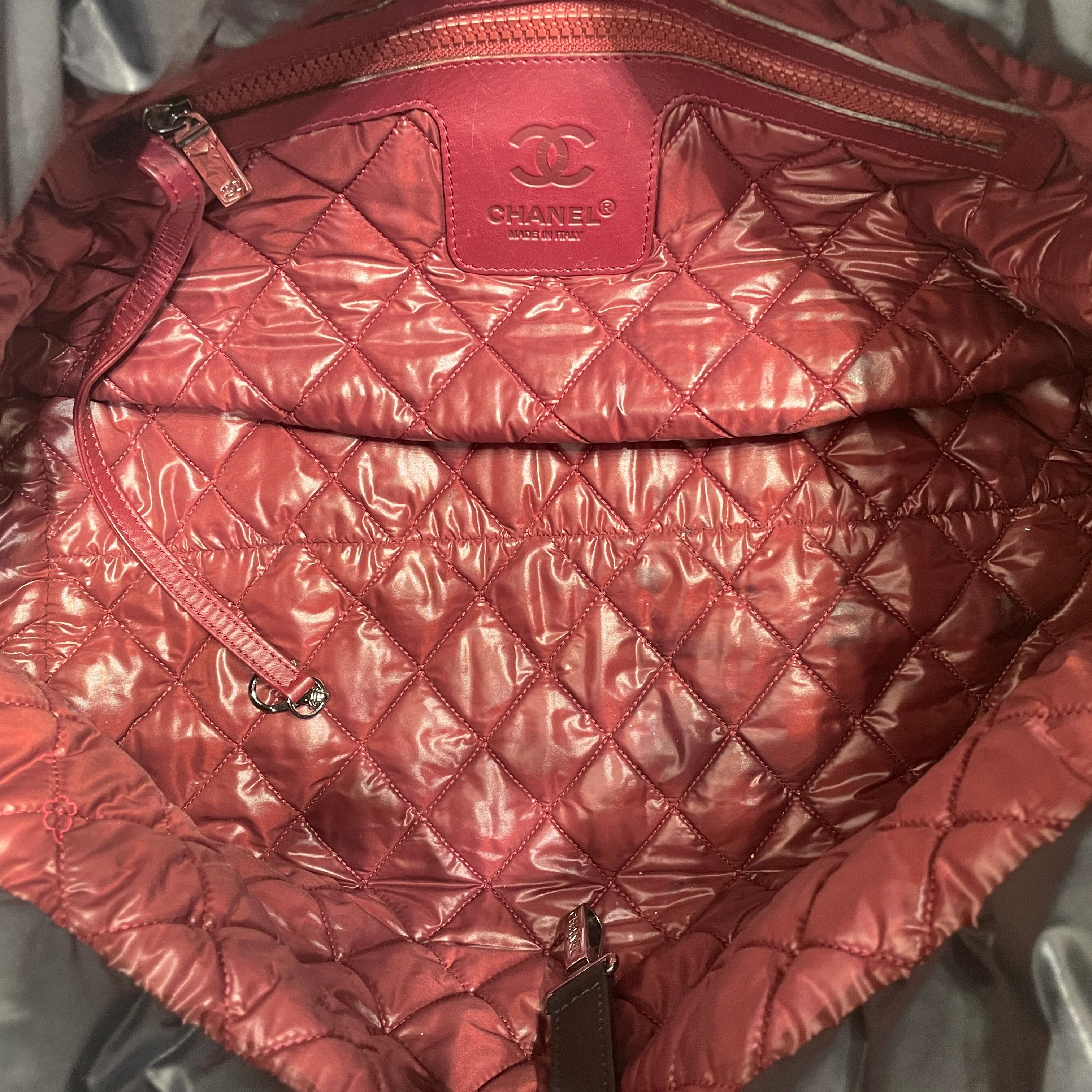 CHANEL/Tote Bag/Nylon/BLK/Coco Cocoon puffer tote