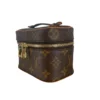 LOUIS VUITTON/Pouch/Monogram/Leather/BRW/MINI NANO VANITY CASE