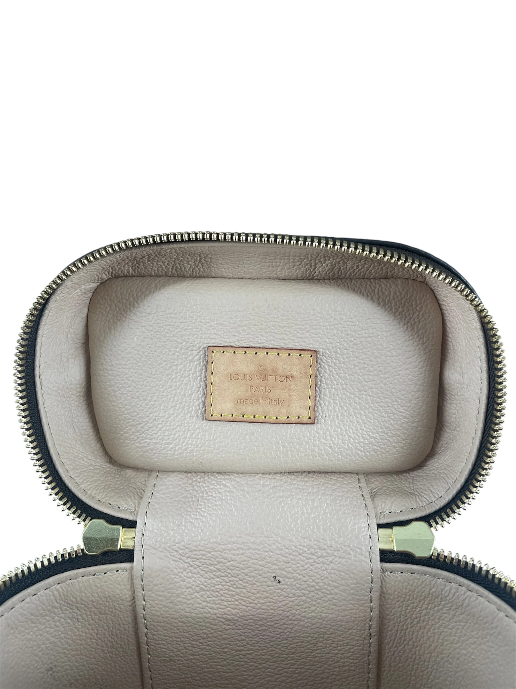 LOUIS VUITTON/Pouch/Monogram/Leather/BRW/MINI NANO VANITY CASE