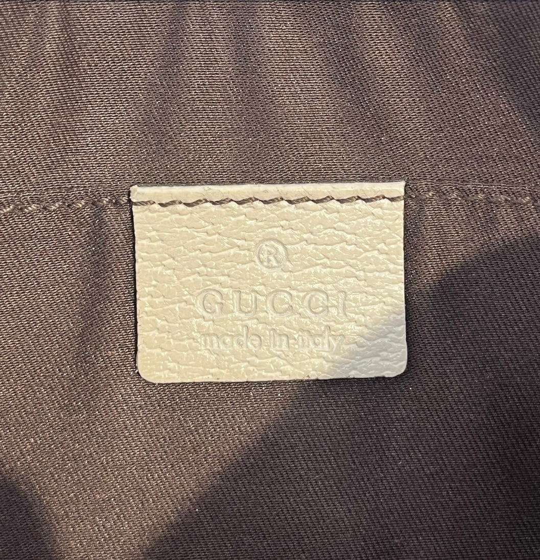 GUCCI/Hand Bag/Monogram/Cotton/BEG/WEB PRINCY BAG