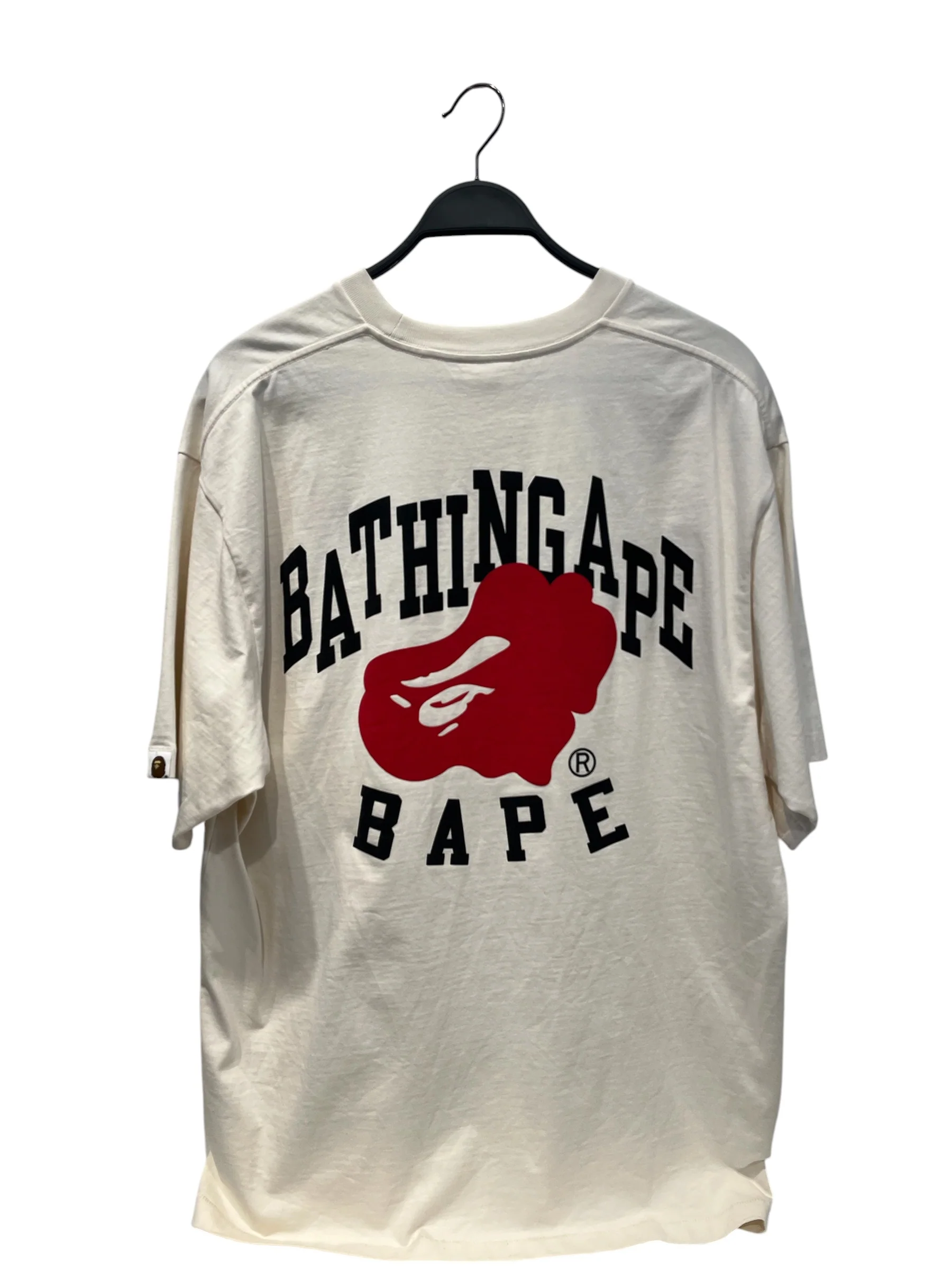 A BATHING APE/T-Shirt/XL/Cotton/WHT/
