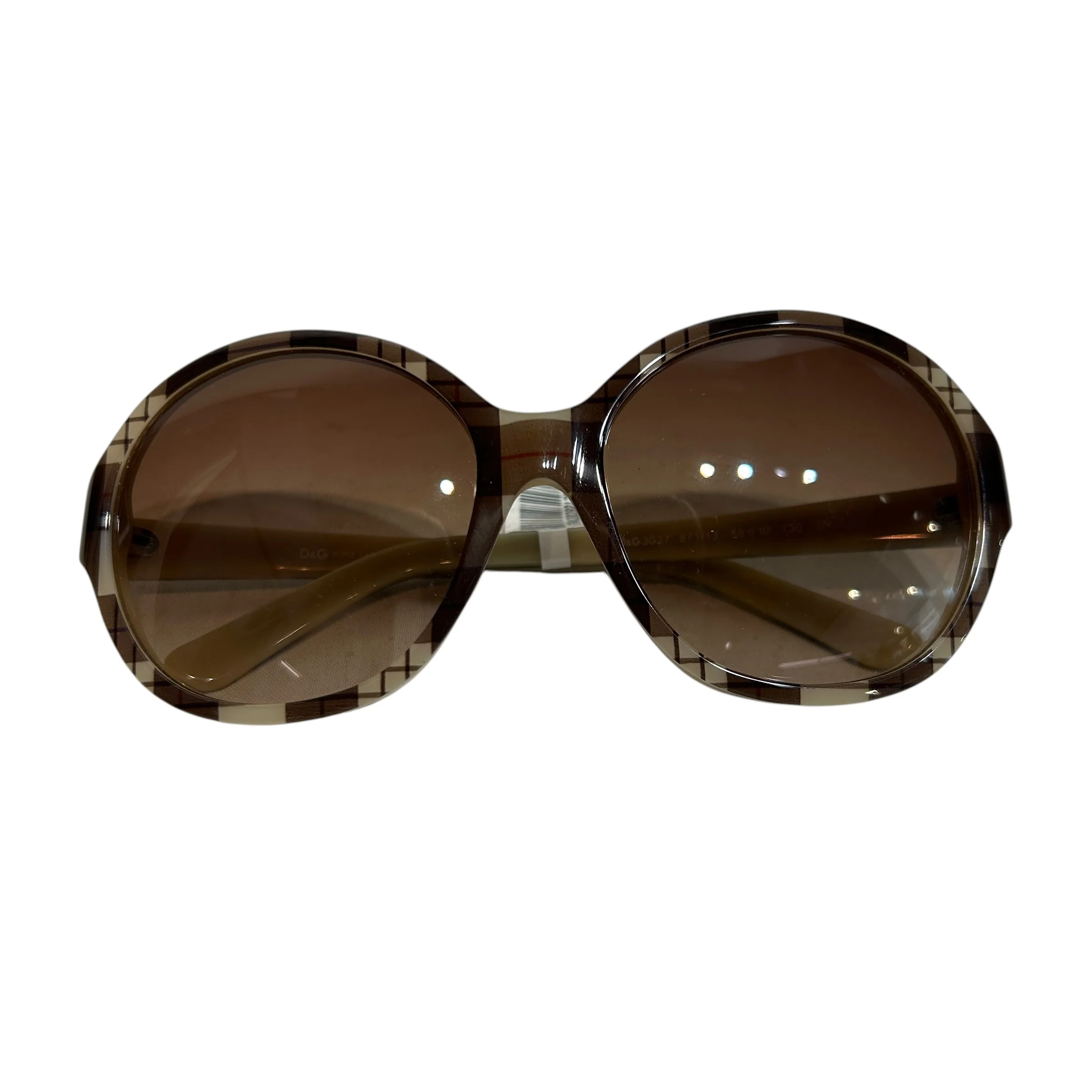 DOLCE&GABBANA/Sunglasses/Plaid/Plastic/BRW/3027