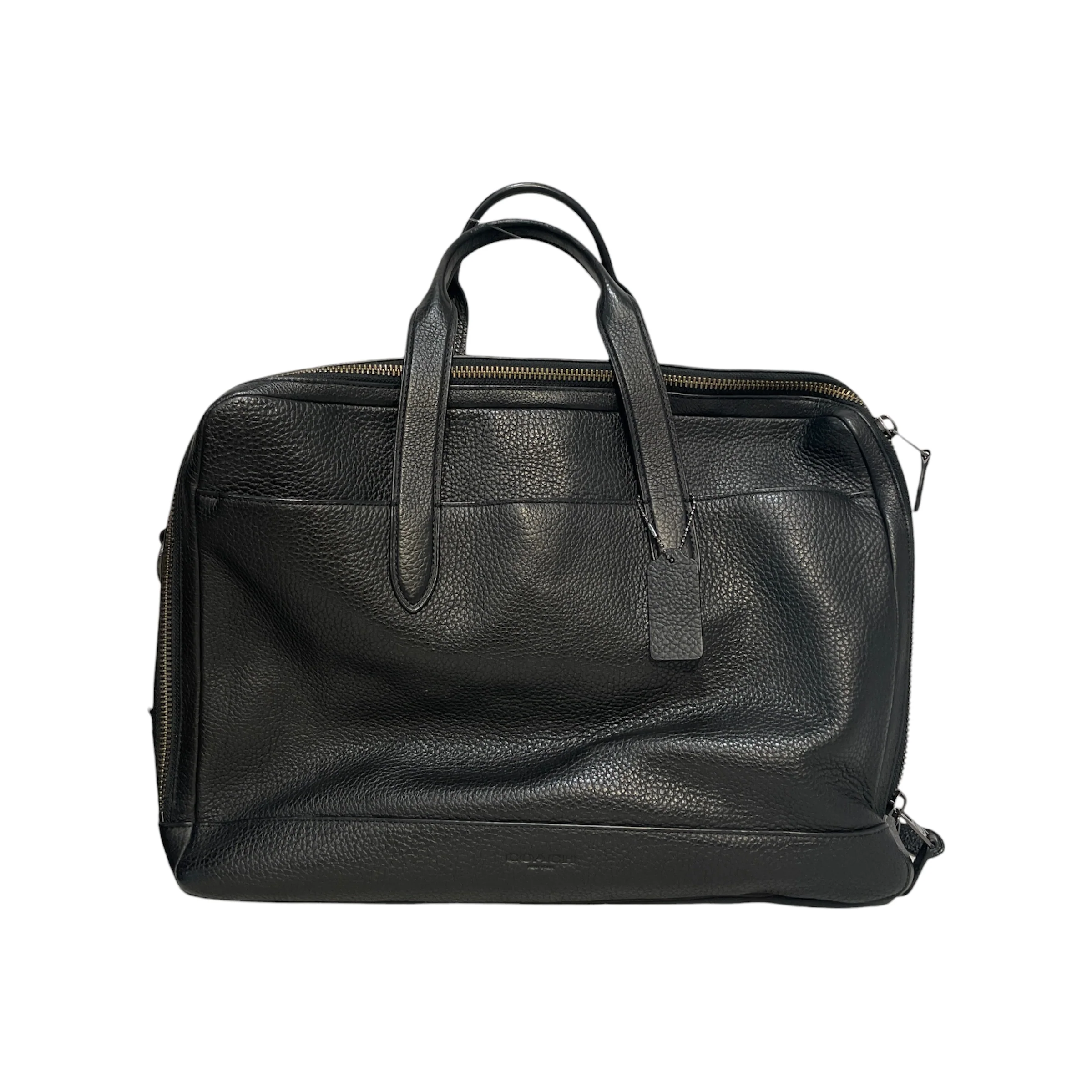 COACH/Briefcase/Leather/BLK/