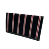 SAINT LAURENT/Clutch Bag/Stripe/Cotton/BLK/UPTOWN REDWHITE/ ENVELOP