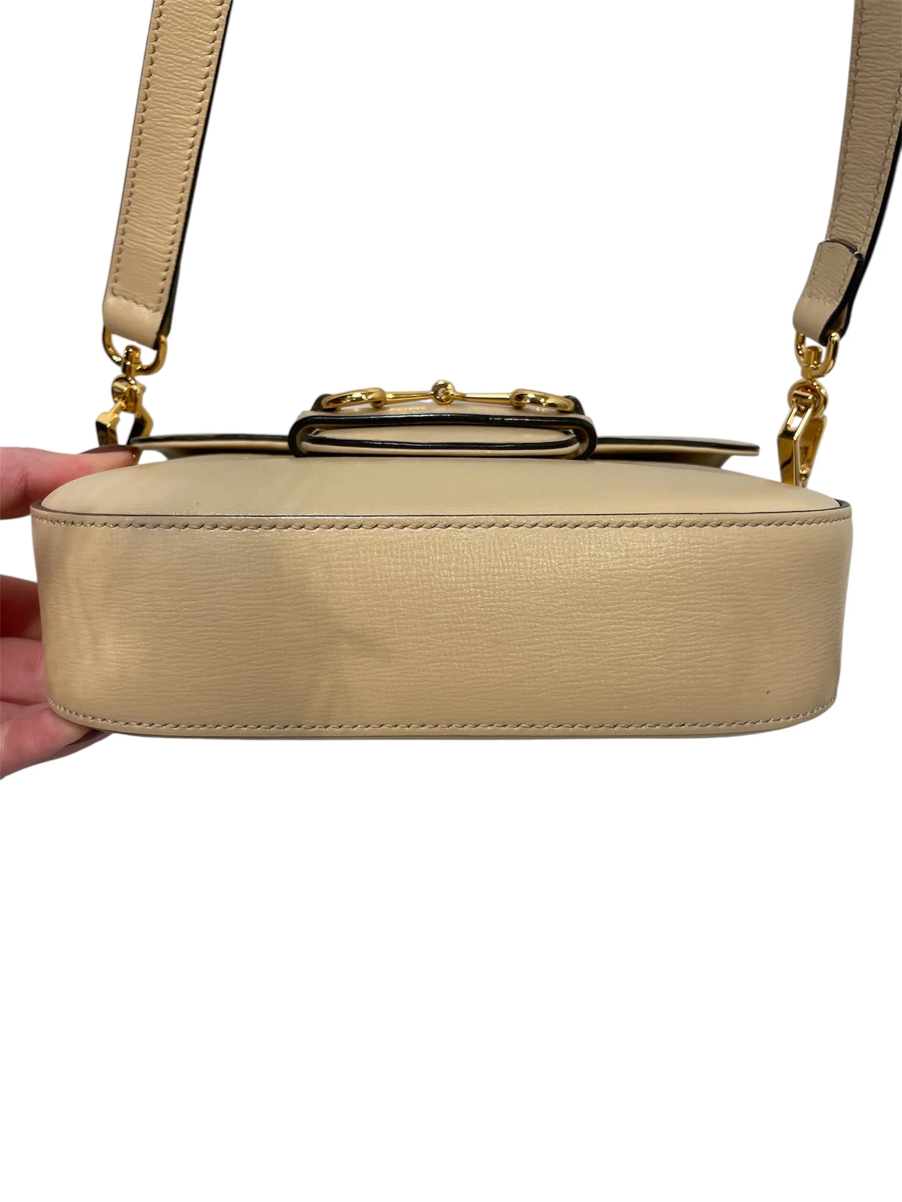 GUCCI/Cross Body Bag/Leather/CRM/Horsebit 1955